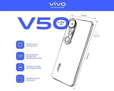 Foto 8 | AT&T Vivo V50 Lite 256 GB Lila