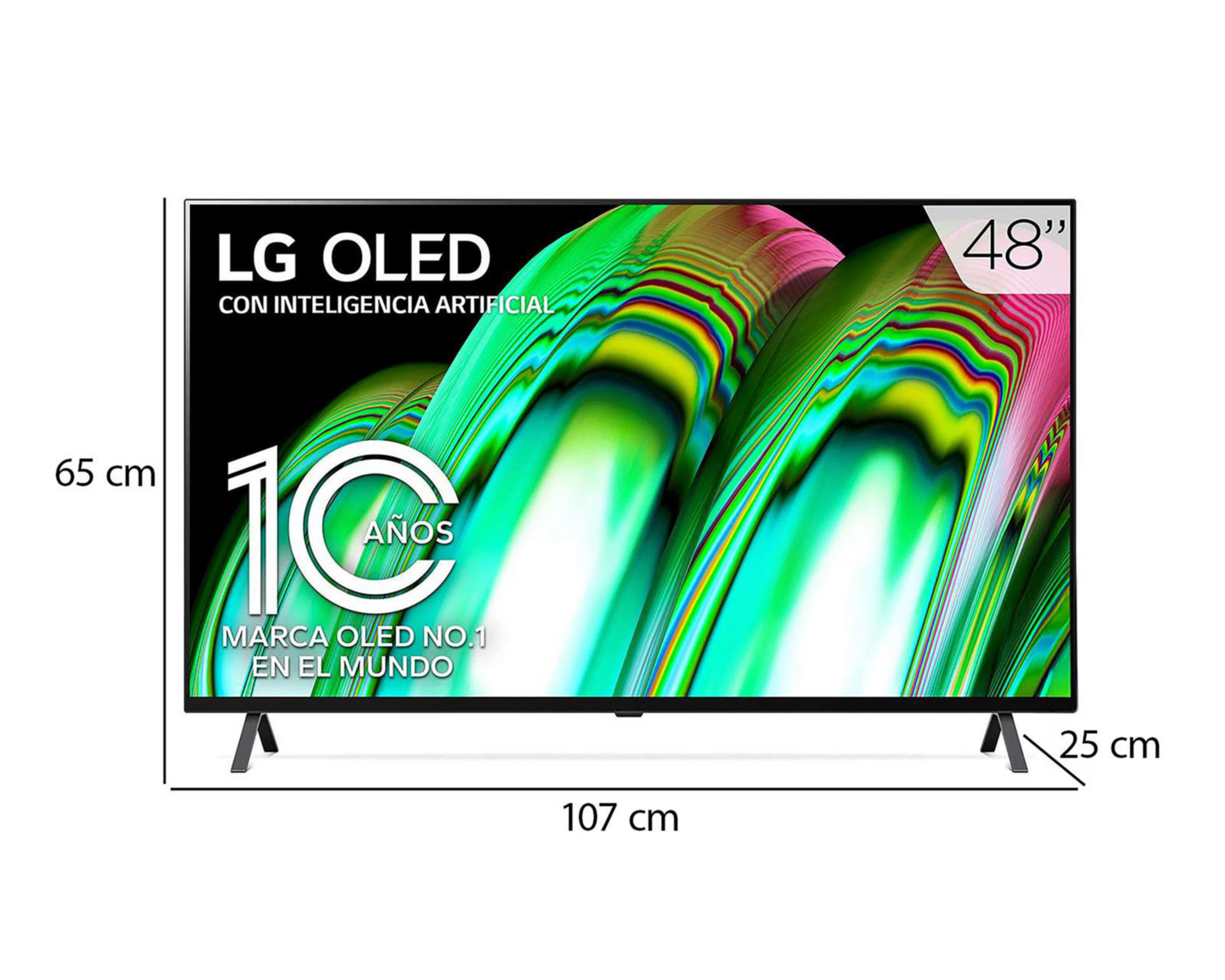 Foto 11 pulgar | Pantalla OLED LG 48" Ultra HD 4K Smart TV 48A2PSA