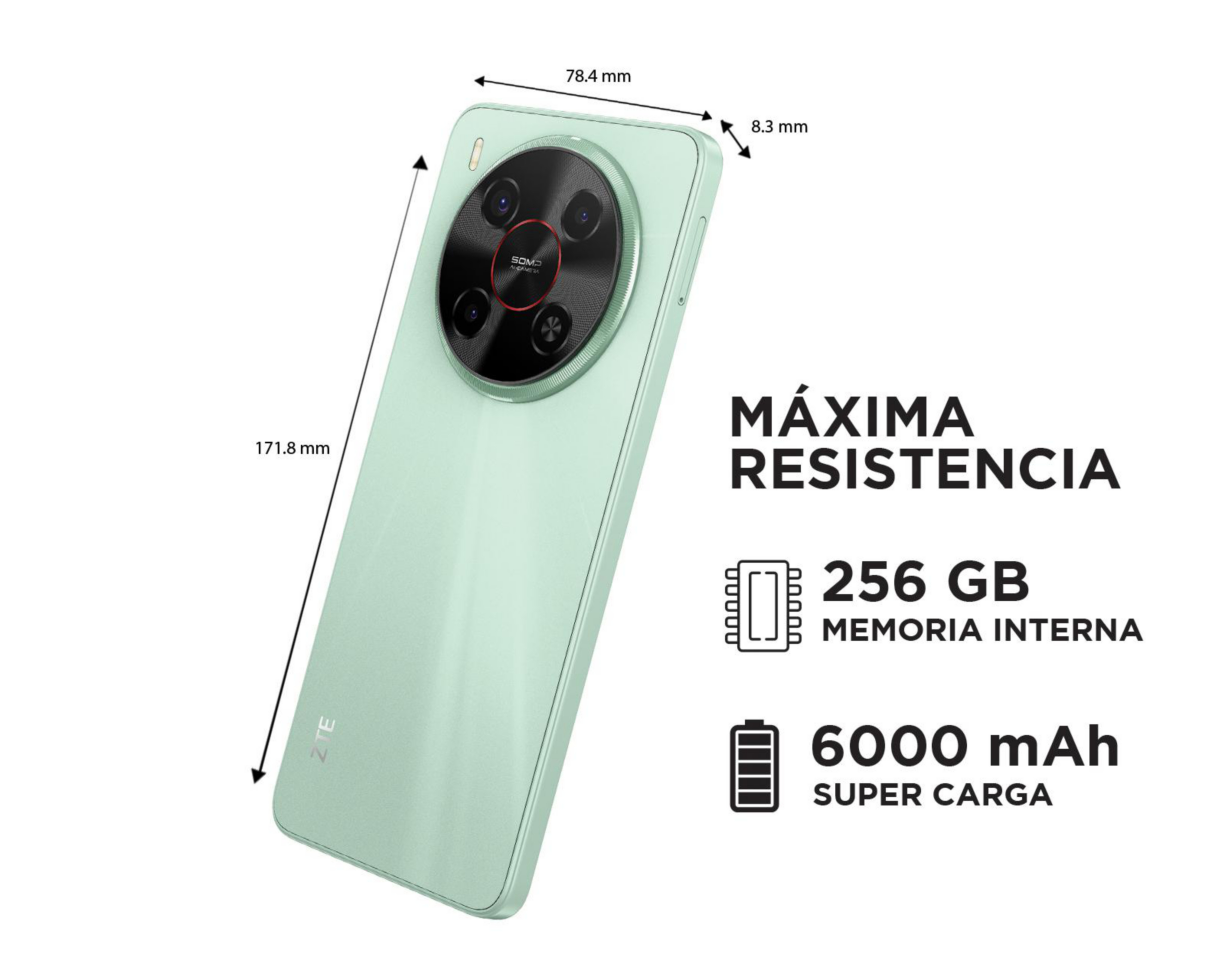Foto 9 | Celular ZTE Blade V70 Max Liberado 256 GB Verde