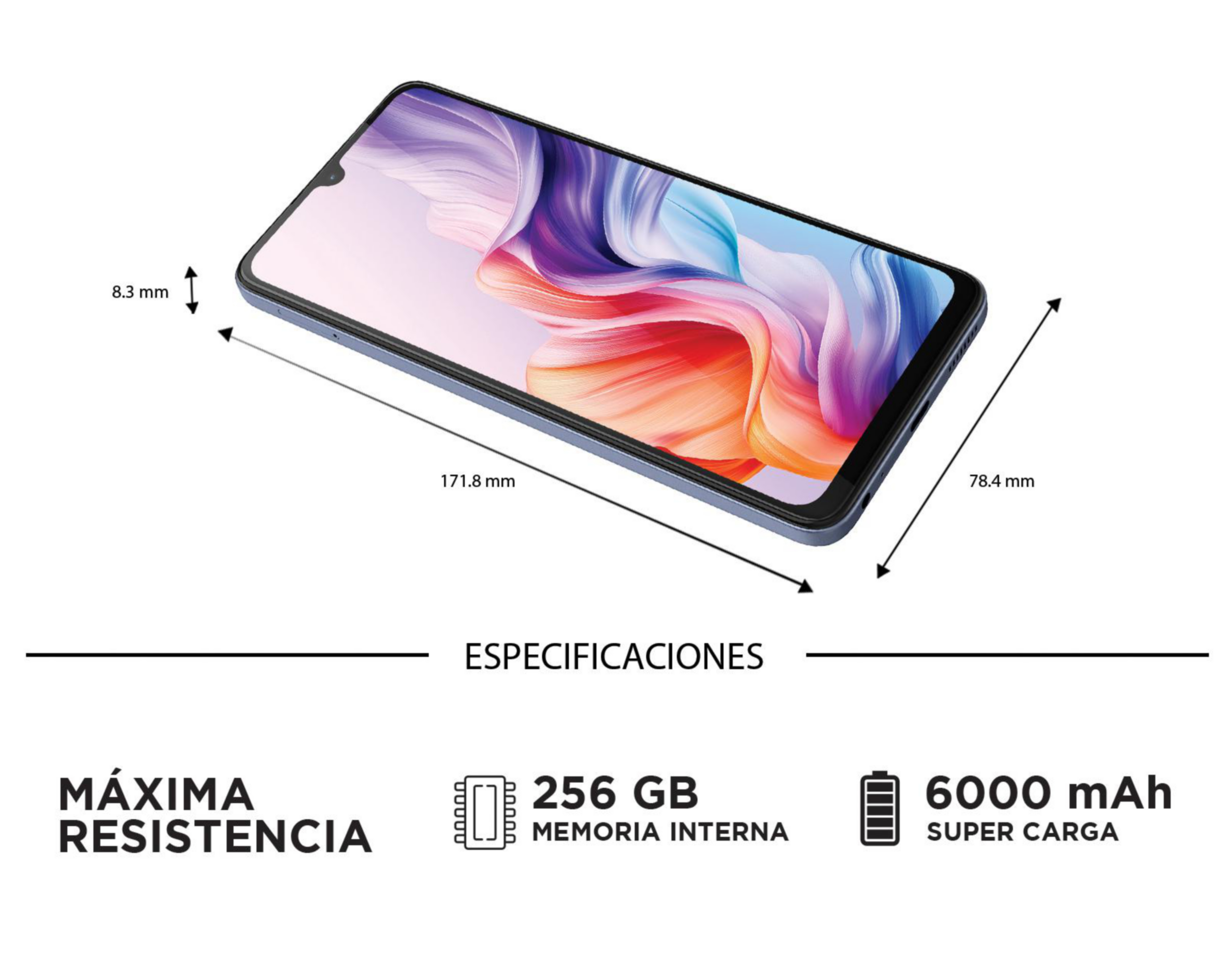 Foto 8 pulgar | Celular ZTE Blade V70 Max Liberado 256 GB Gris