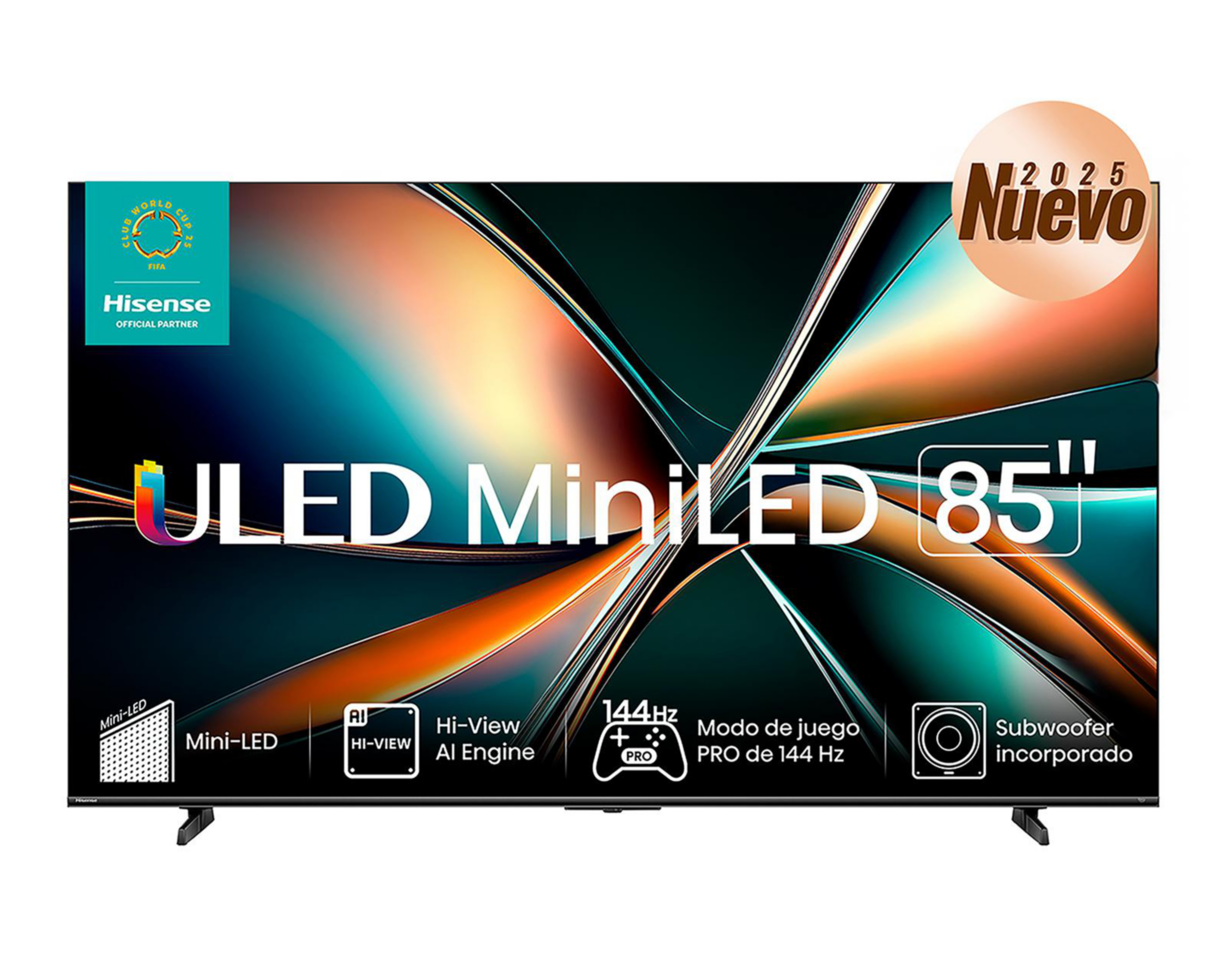 Pantalla Smart TV Hisense ULED MiniLED 85 Pulgadas 4K 85U7QG