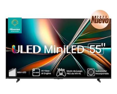 Foto 1 | Pantalla Smart TV Hisense ULED MiniLED 55 pulgadas 4K 55U7QG