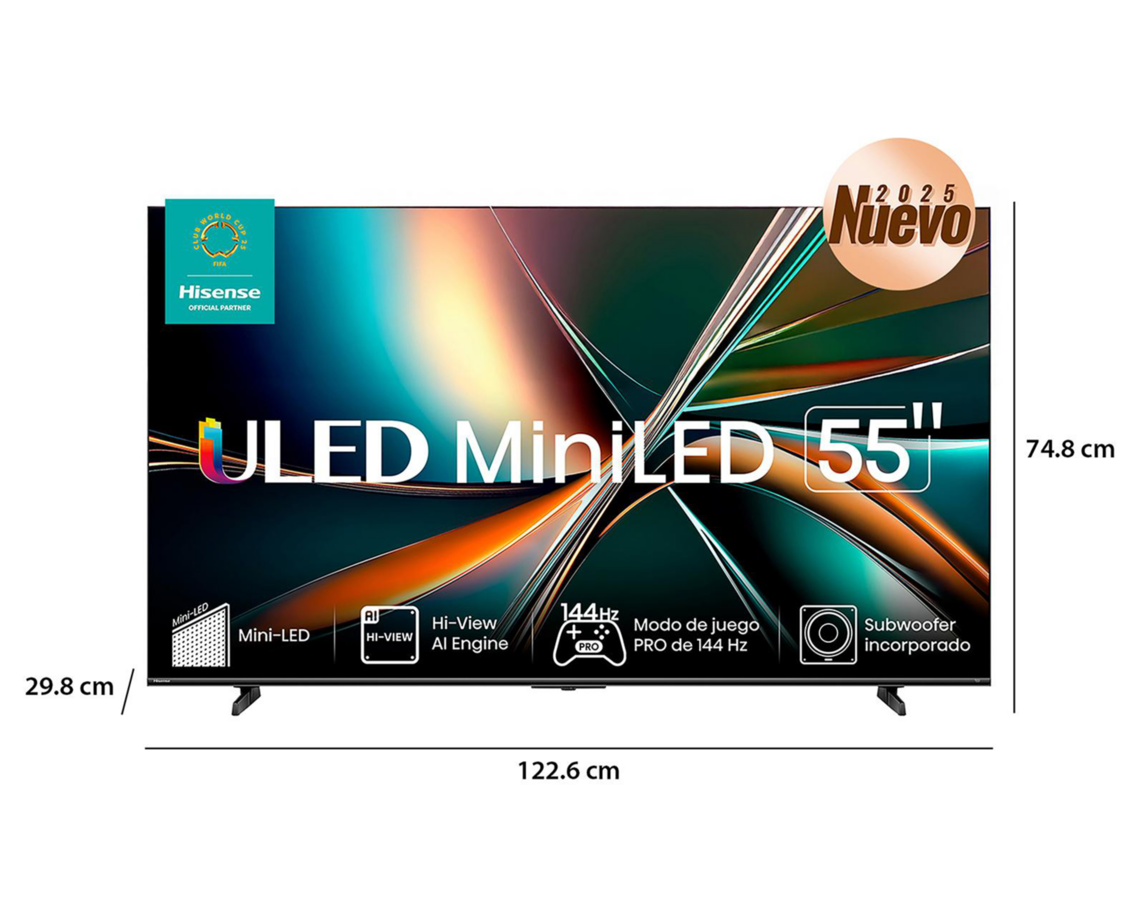 Foto 11 pulgar | Pantalla Smart TV Hisense ULED MiniLED 55 pulgadas 4K 55U7QG