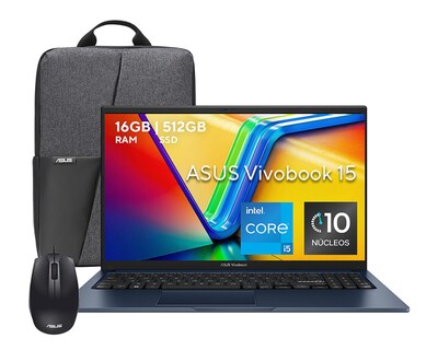 Foto 1 | Laptop Asus X1504VA-NJ2536W 15.6 Pulgadas Windows 11 Intel Core i5 16 GB RAM 512 GB SSD Negra