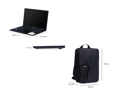 Foto 8 | Laptop Asus X1504VA-NJ2536W 15.6 Pulgadas Windows 11 Intel Core i5 16 GB RAM 512 GB SSD Negra