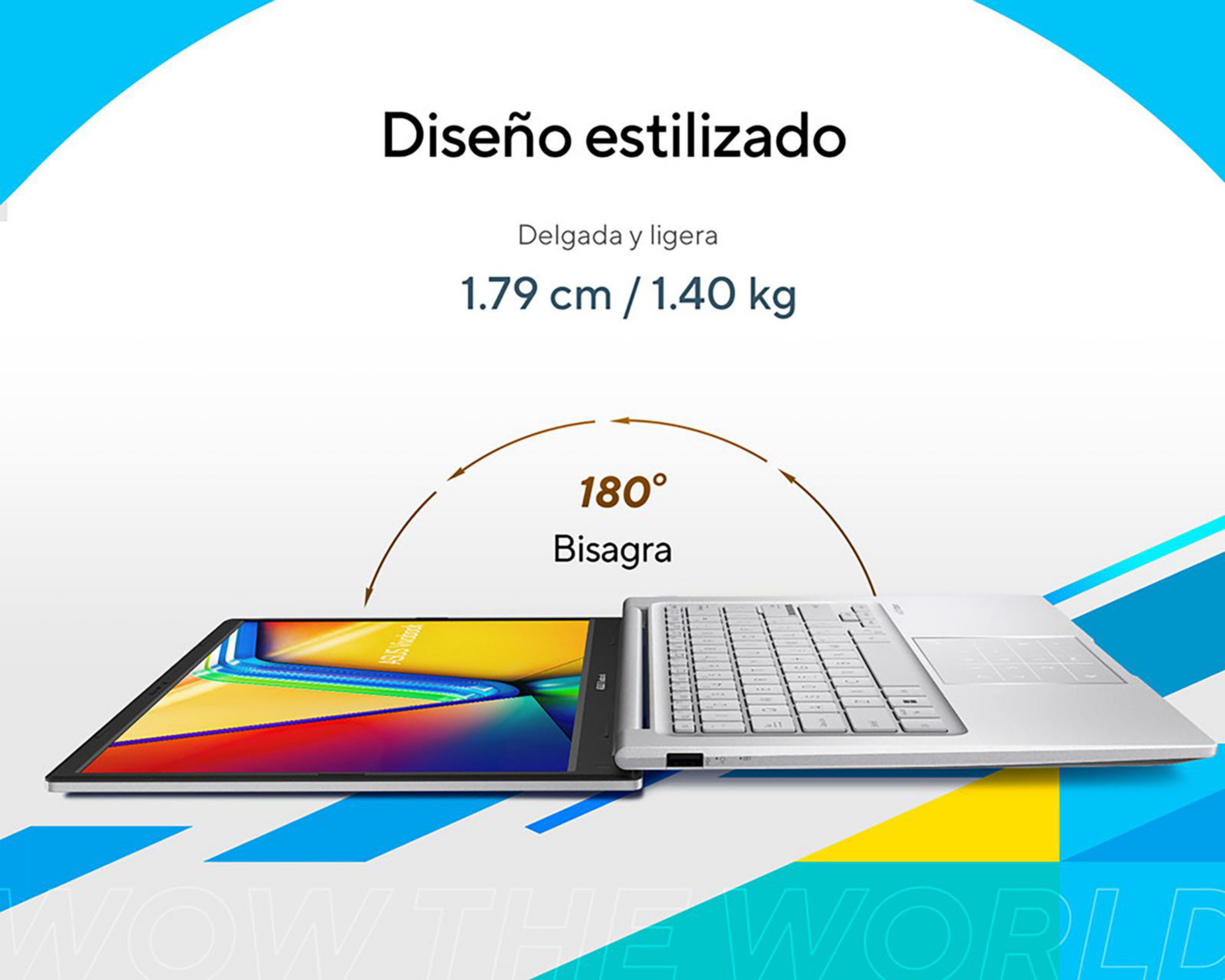 Foto 5 pulgar | Laptop Asus Vivobook 14 14 Pulgadas Windows 11 Home Intel Core i5 8 GB RAM 512 SSD Plateada + Mochila y Mouse