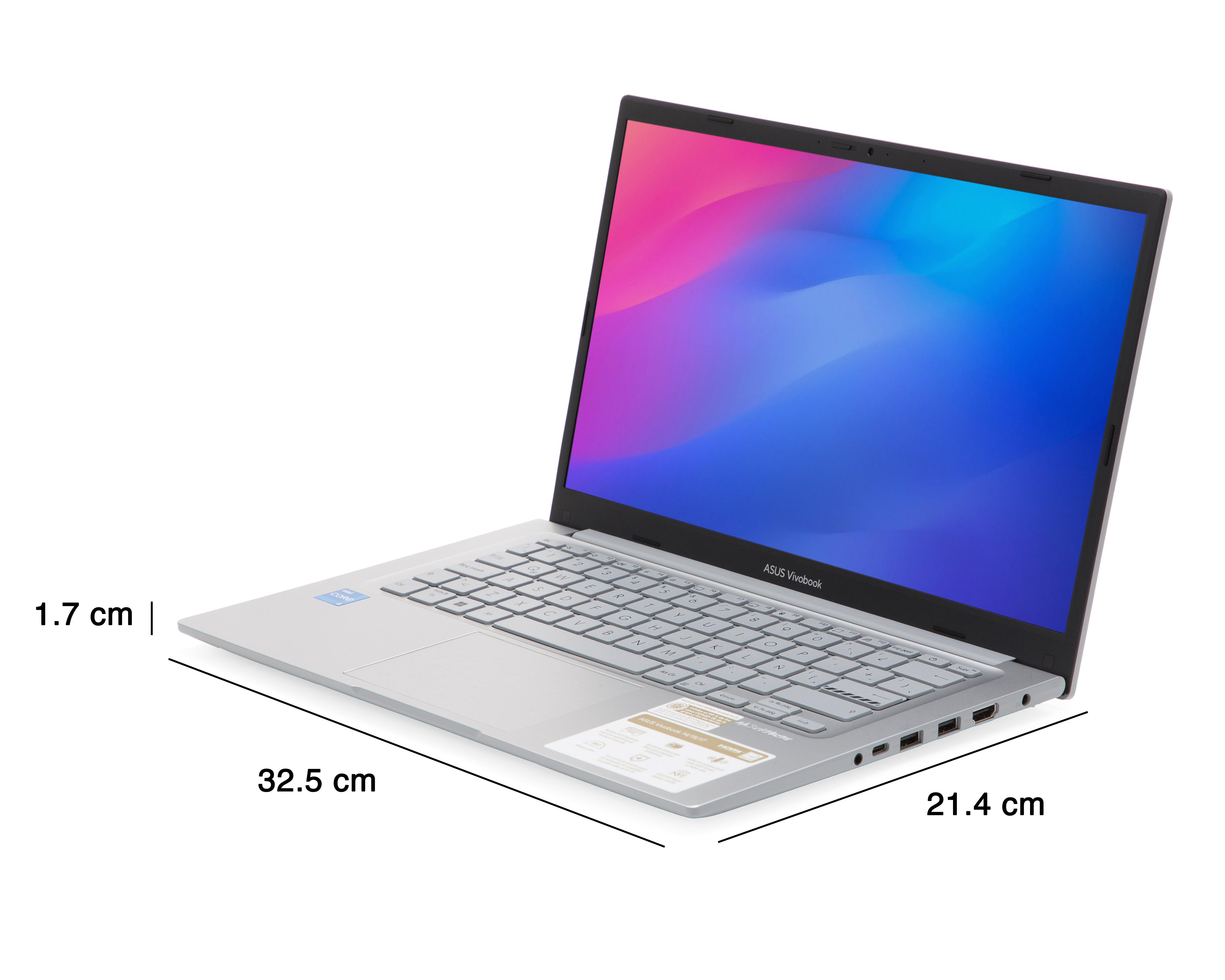 Foto 10 pulgar | Laptop Asus Vivobook 14 14 Pulgadas Windows 11 Home Intel Core i5 8 GB RAM 512 SSD Plateada + Mochila y Mouse
