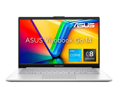 Foto 1 | Laptop Asus Vivobook Go 14 Pulgadas Windows 11 Intel Core i3 8 GB RAM 512 GB SSD Plateado