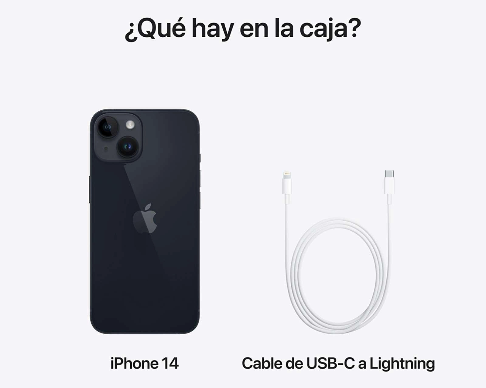 Foto 9 | Telcel Apple iPhone 14 128 GB Medianoche