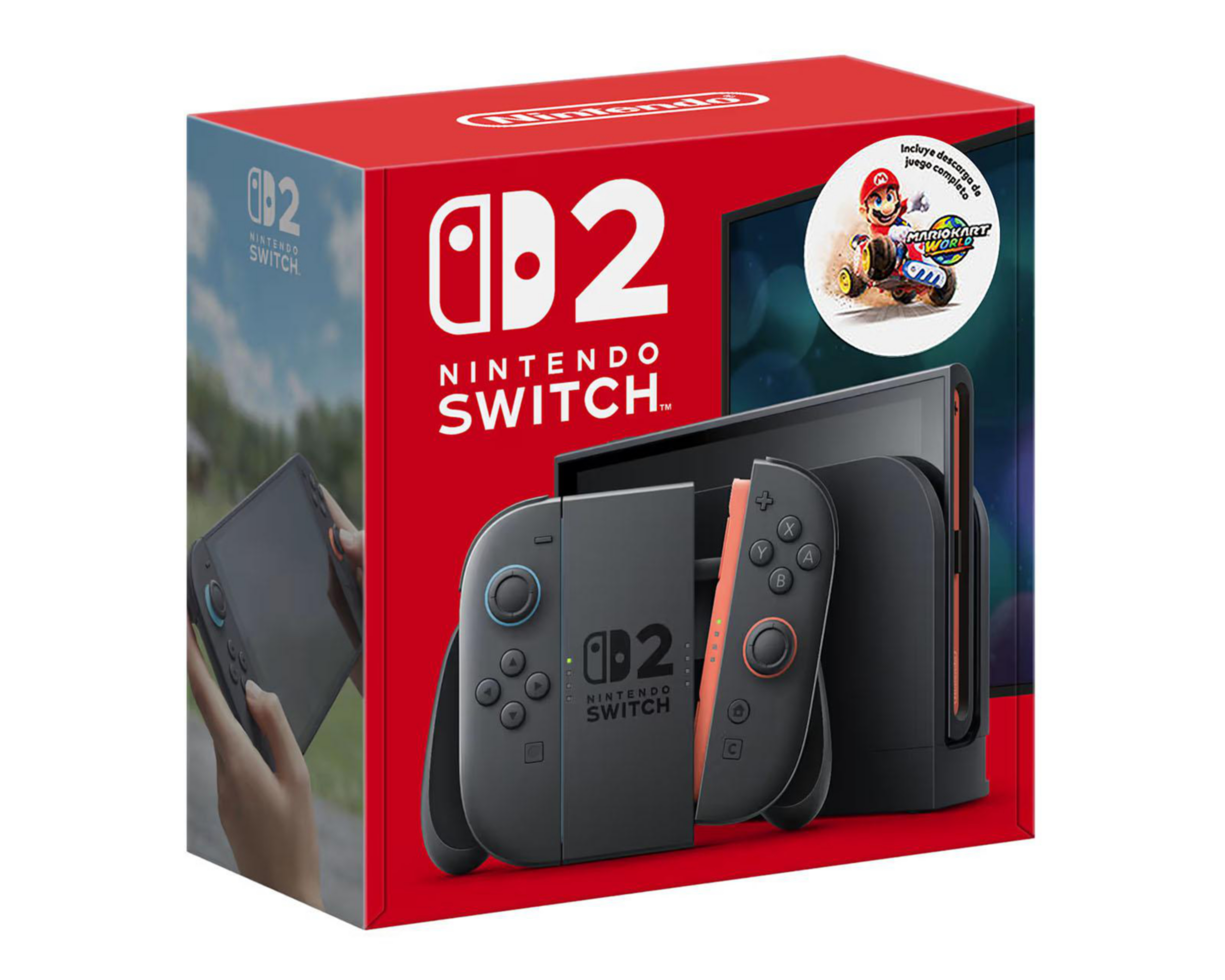Preventa Consola Portátil Nintendo Switch 2 de 256 GB Negra + Mario Kart World Descargable $14,899