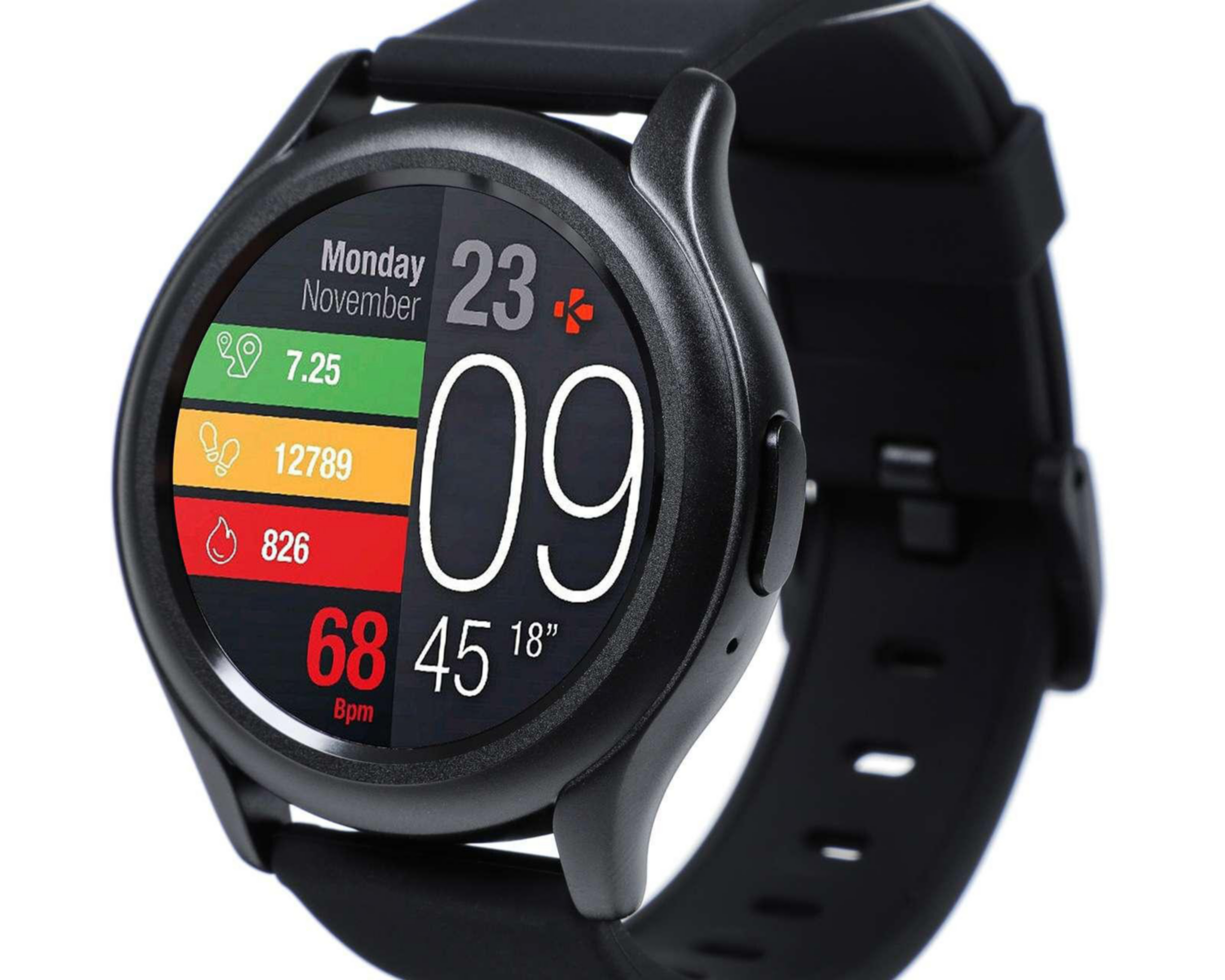 Foto 3 pulgar | Smartwatch Mykronoz ZeRound3 Negro