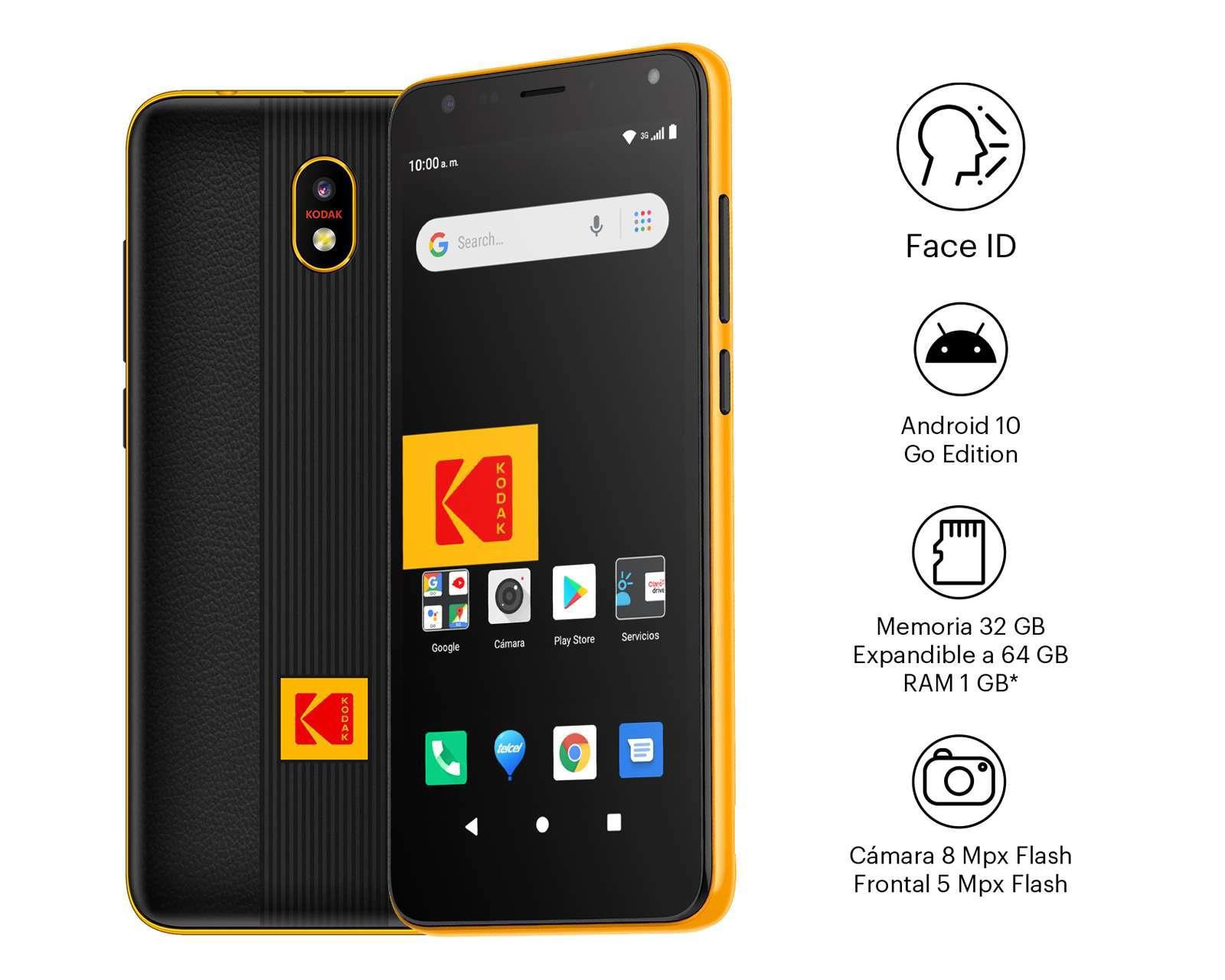 Foto 6 | Telcel Kodak KD50 32 GB Amarillo