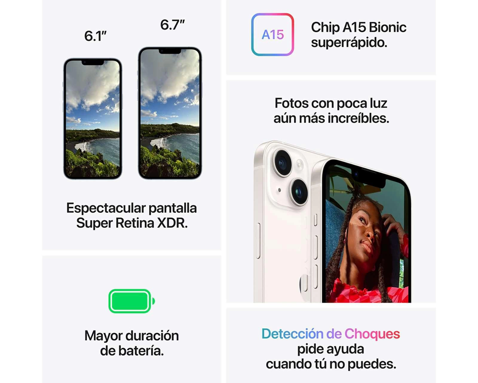 Foto 8 pulgar | Telcel Apple iPhone 14 Plus 128 GB Medianoche