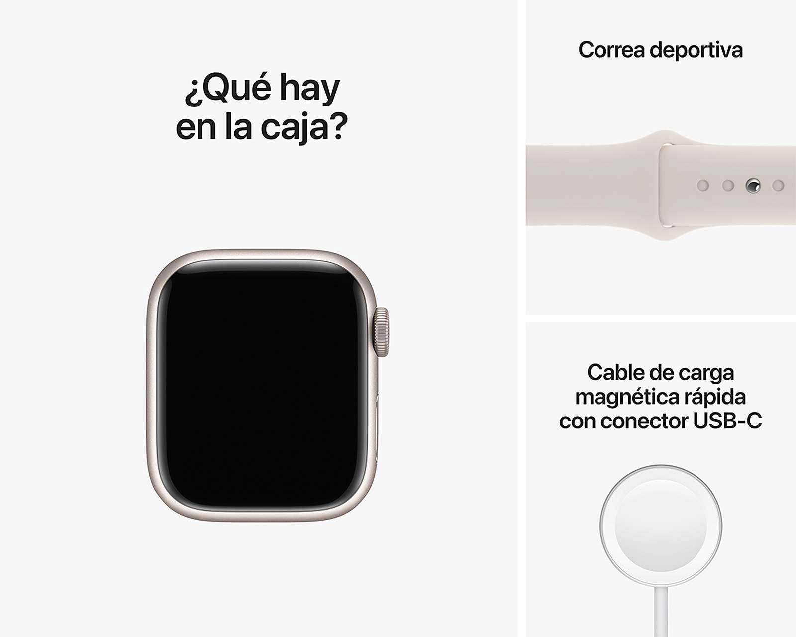 Foto 6 pulgar | Apple Watch Series 8 41 mm GPS Blanco Estelar