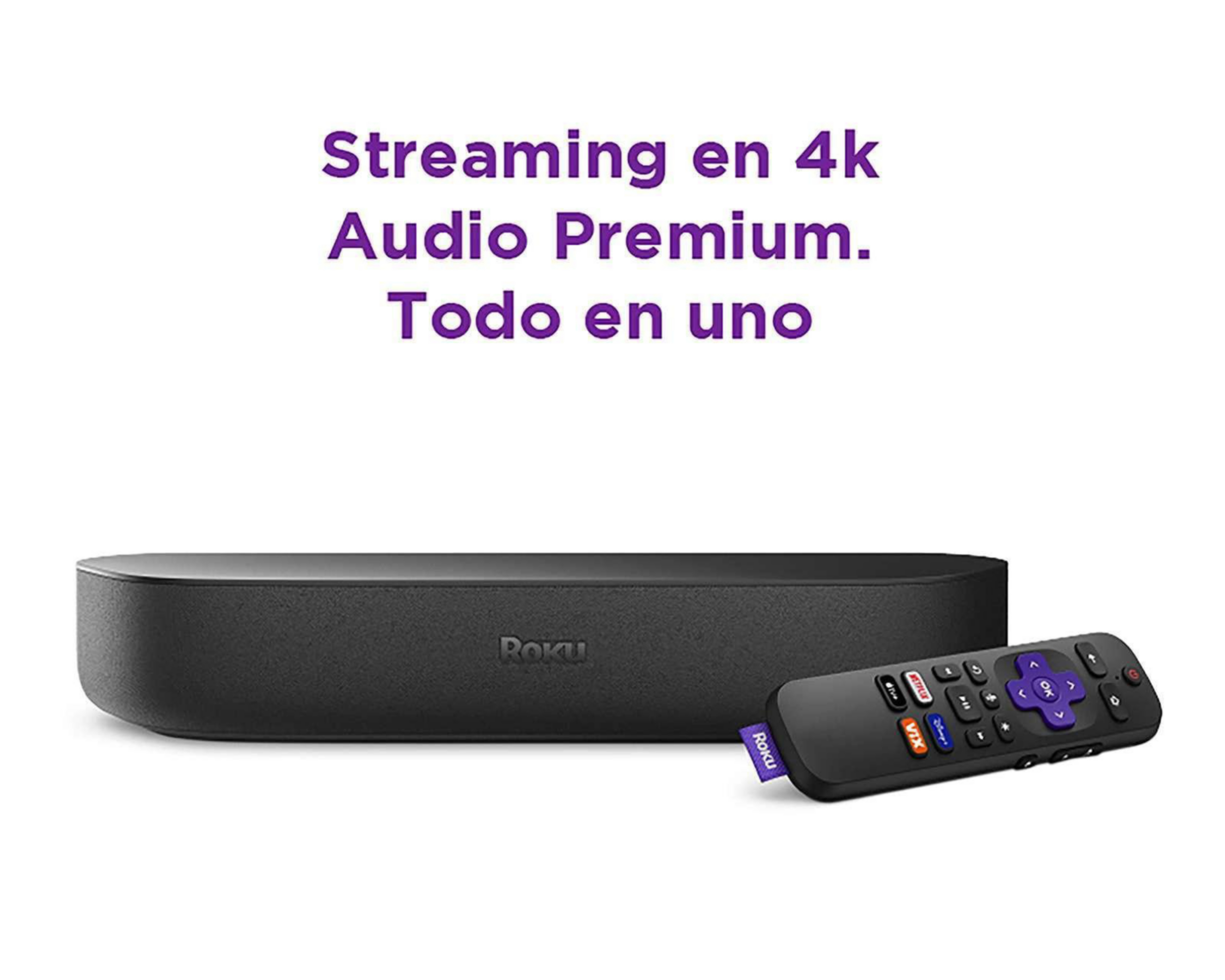 Foto 2 | Roku Streambar HD/4K/HDR Dispositivo de Streaming y Audio Premium Todo en Uno