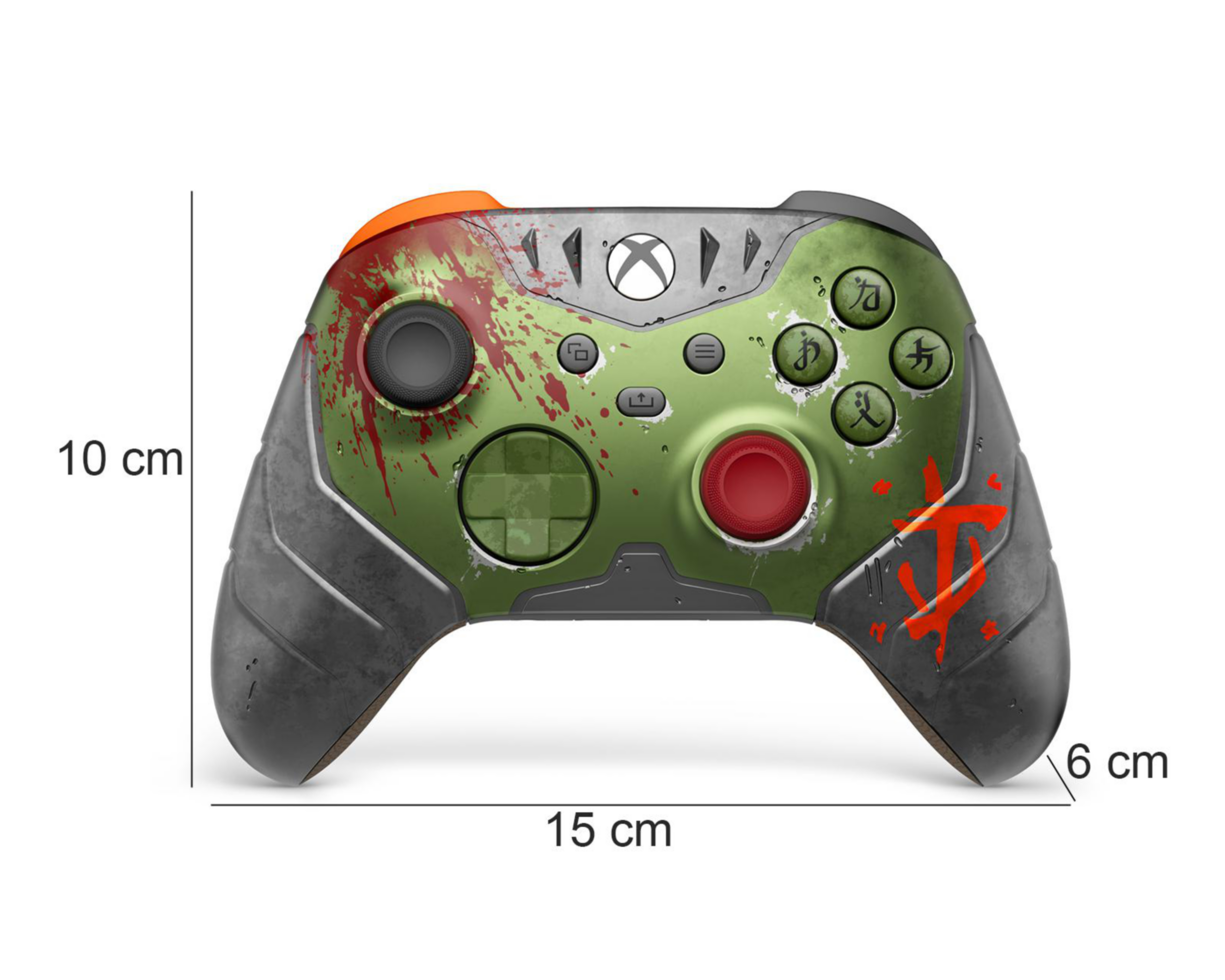 Foto 11 pulgar | Control Inalámbrico para Xbox Microsoft Doom the Dark Age Verde