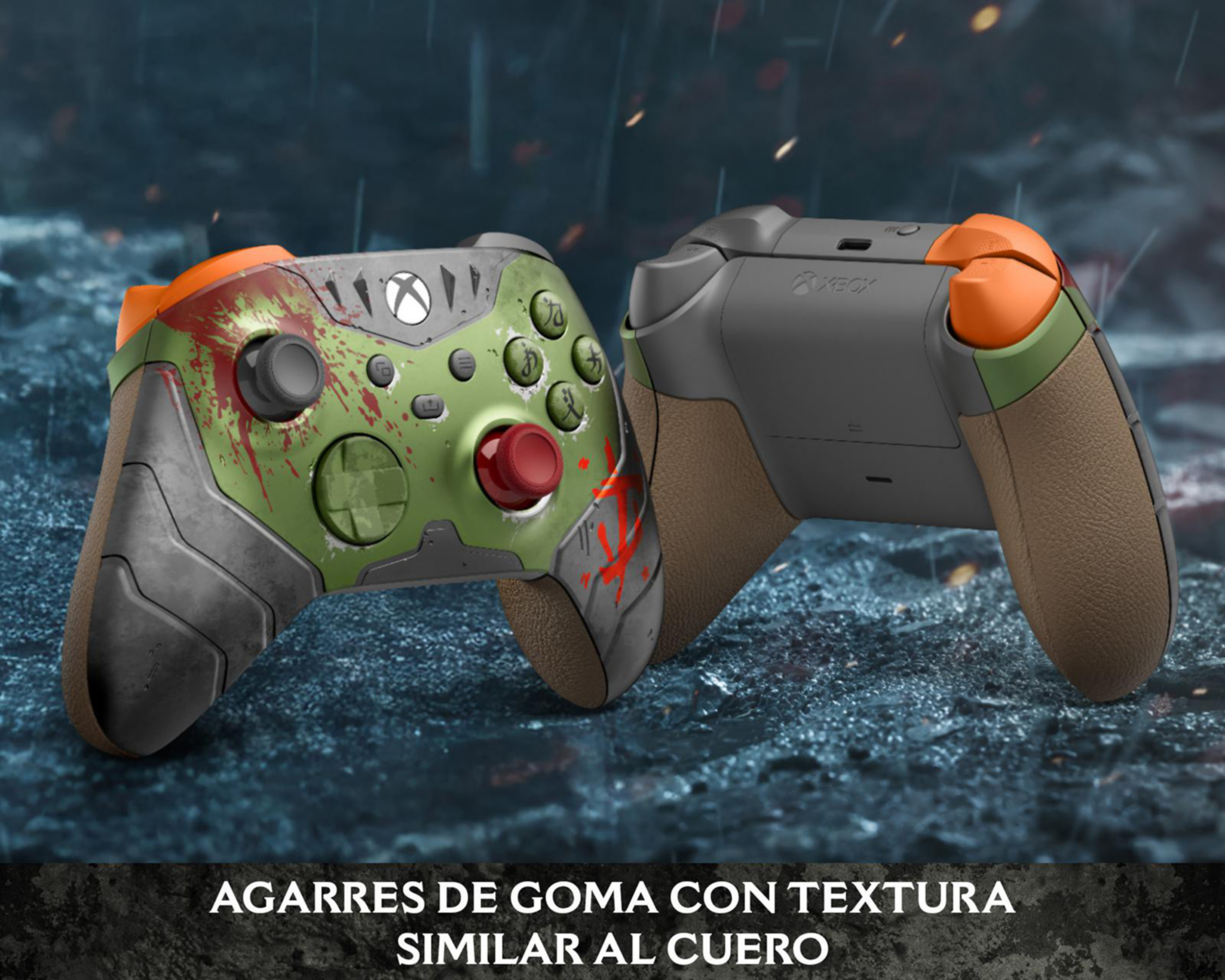 Foto 5 pulgar | Control Inalámbrico para Xbox Microsoft Doom the Dark Age Verde