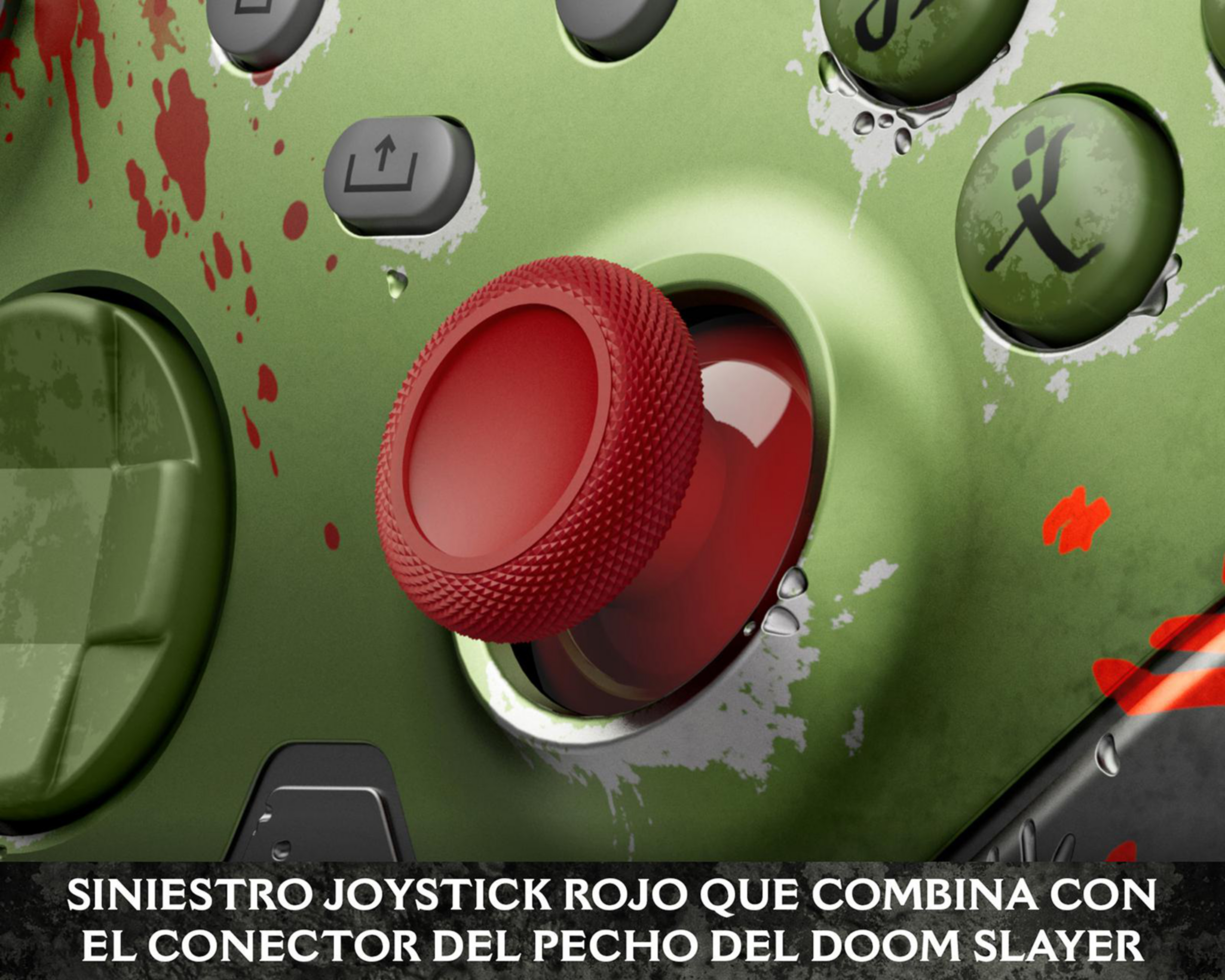 Foto 6 pulgar | Control Inalámbrico para Xbox Microsoft Doom the Dark Age Verde