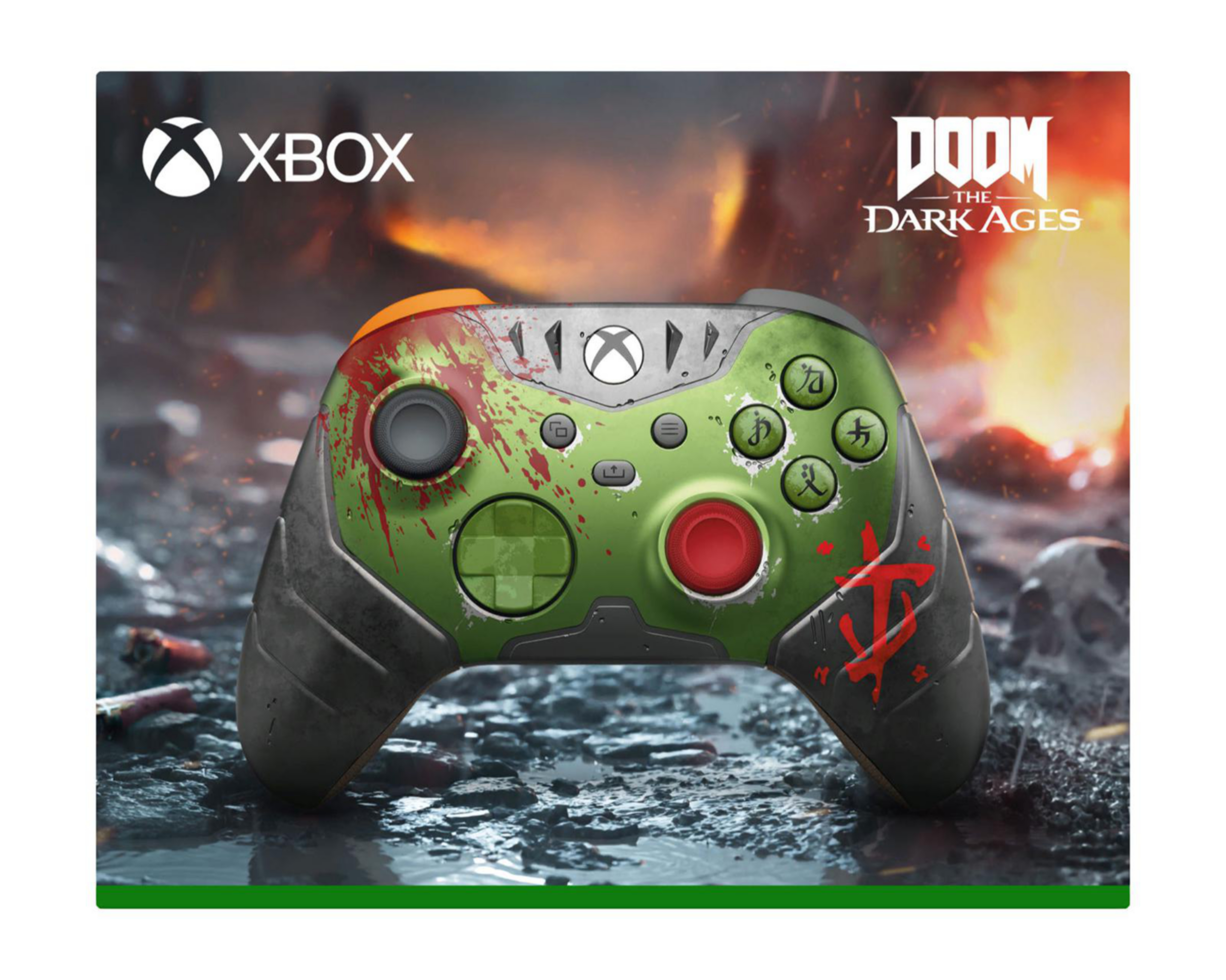 Foto 9 pulgar | Control Inalámbrico para Xbox Microsoft Doom the Dark Age Verde