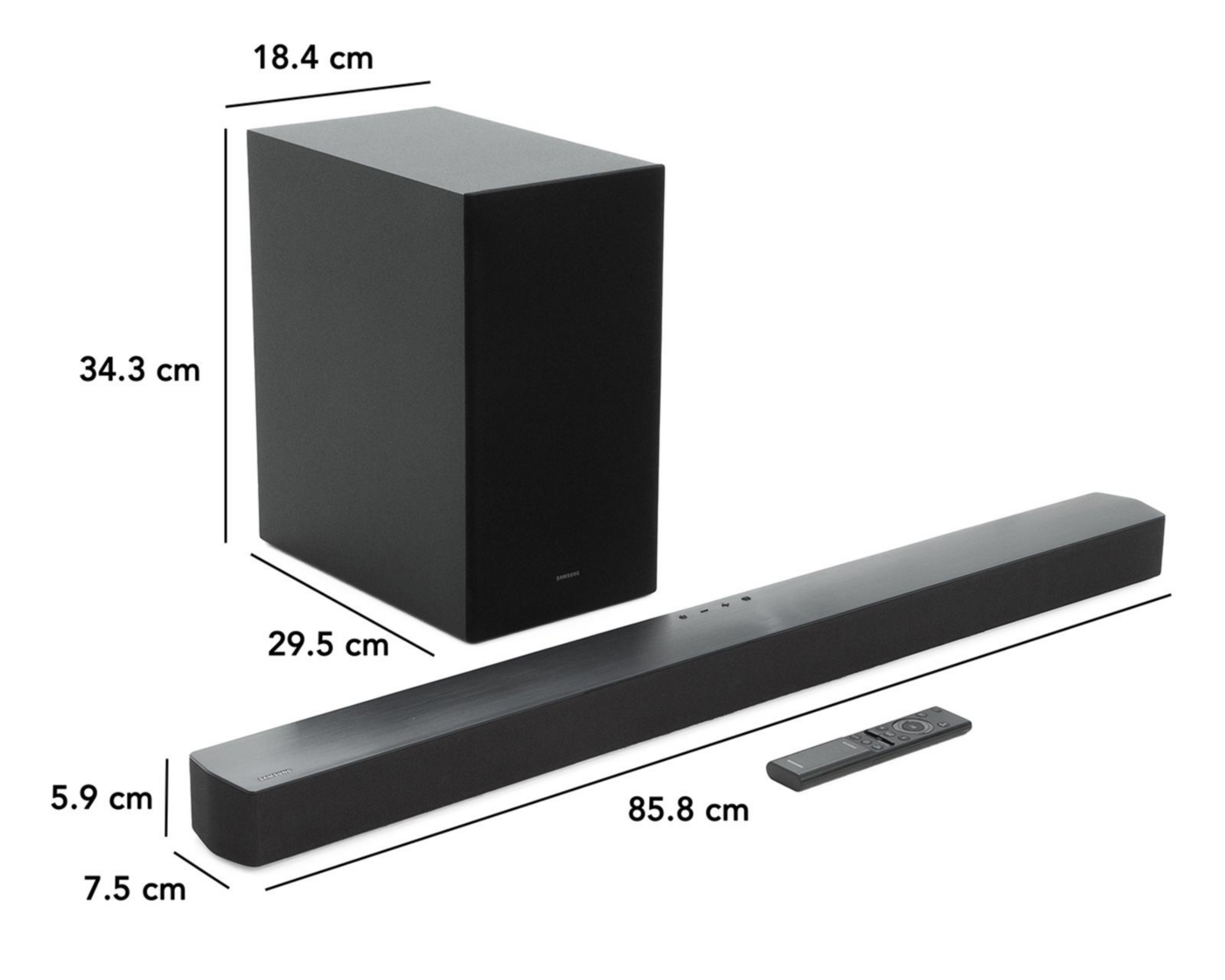 Foto 8 pulgar | Barra de Sonido Samsung HW-C450/ZX con Subwoofer