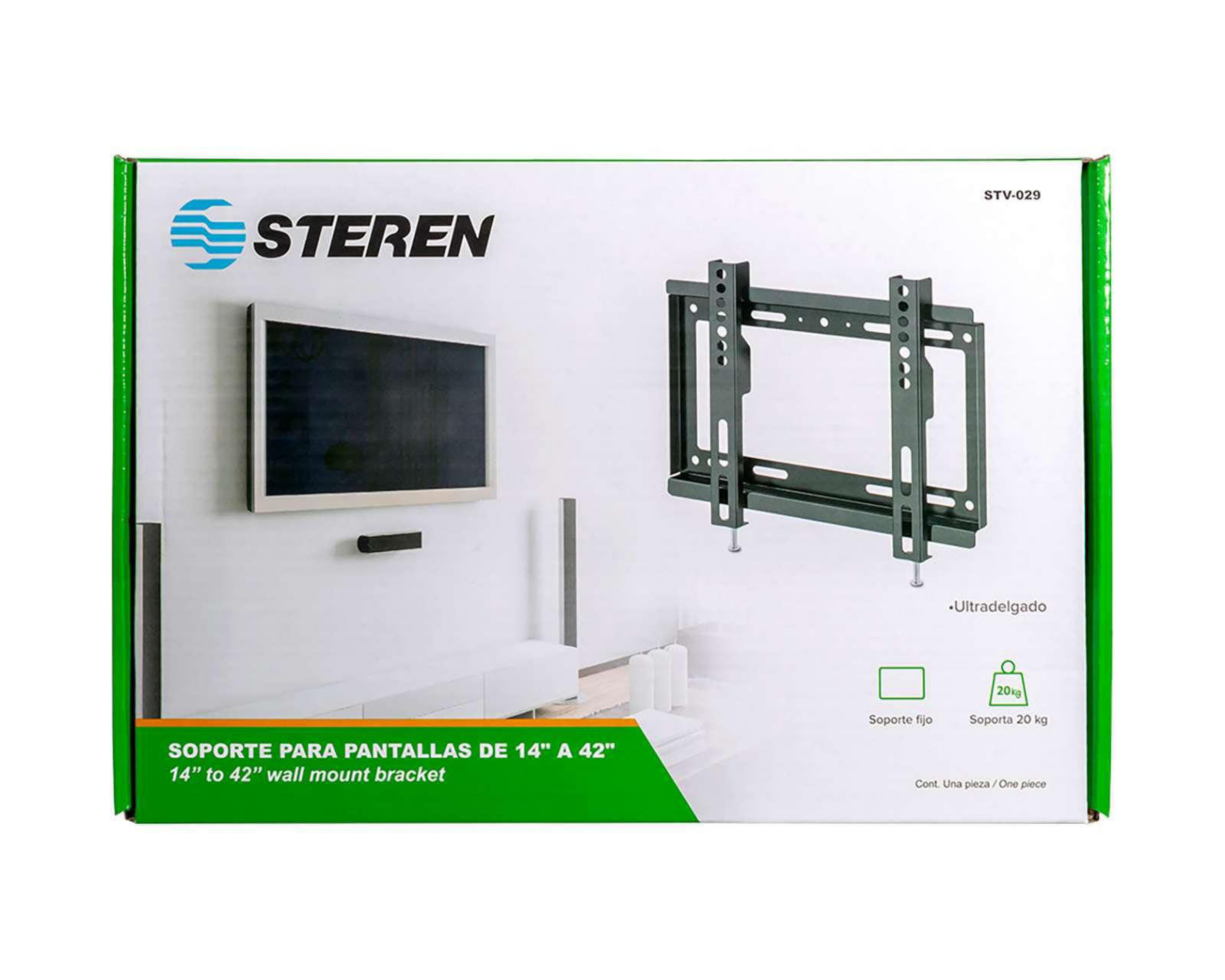 Foto 4 pulgar | Soporte para Televisión Fijo Steren para Pantallas de 23" a 42"