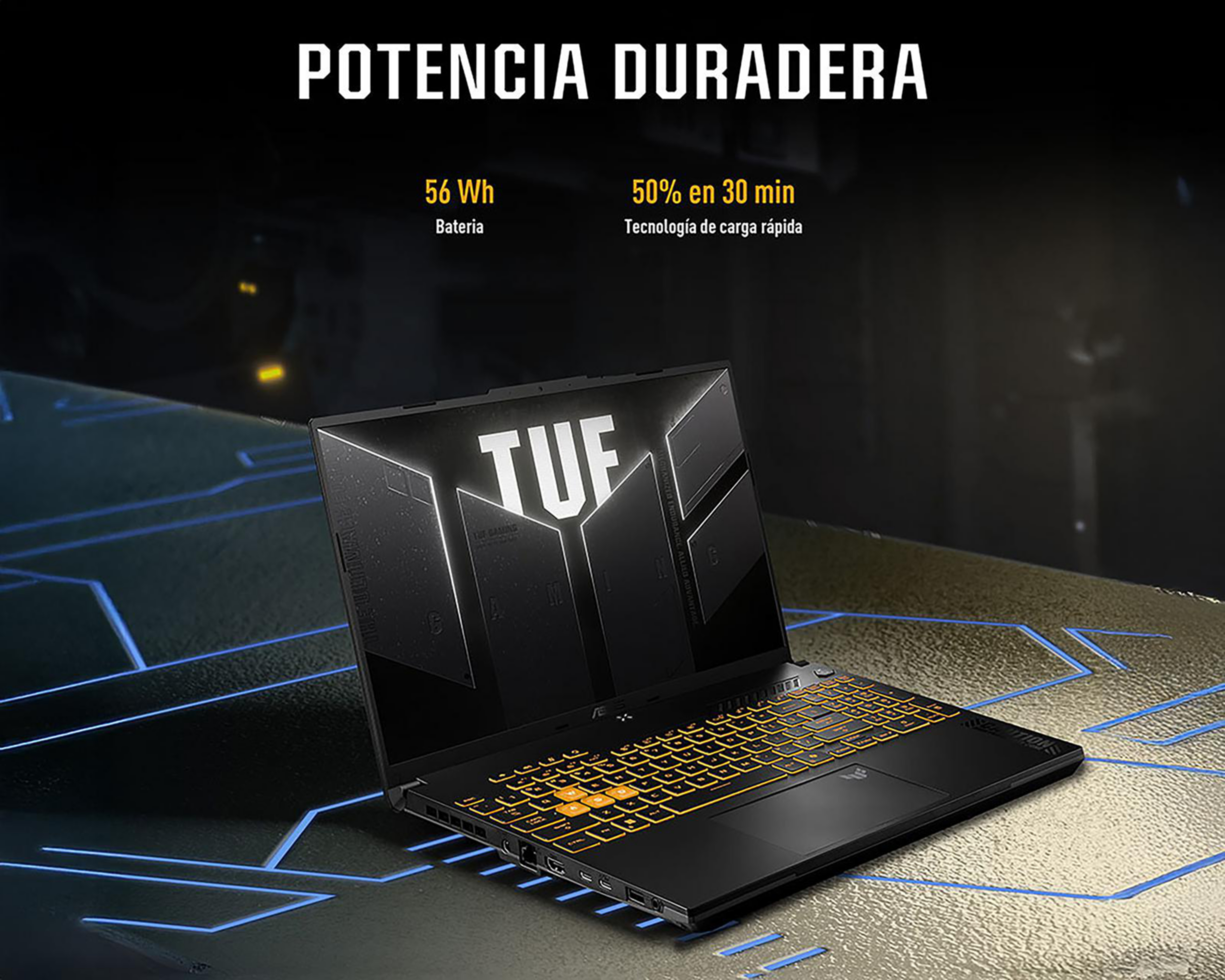 Foto 8 pulgar | Laptop Gamer Asus TUF 16 Pulgadas Windows 11 Intel Core i7 NVIDIA RTX 4050 16 GB RAM 512 GB SSD Gris