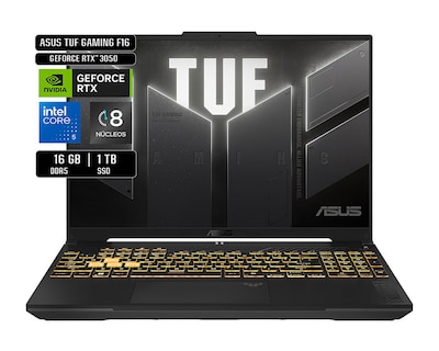 Foto 1 | Laptop Gamer Asus FX607VJ-RL023W 16 Pulgadas Windows 11 Intel Core 5 NVIDIA RTX 3050 16 GB RAM 1 TB SSD Negra