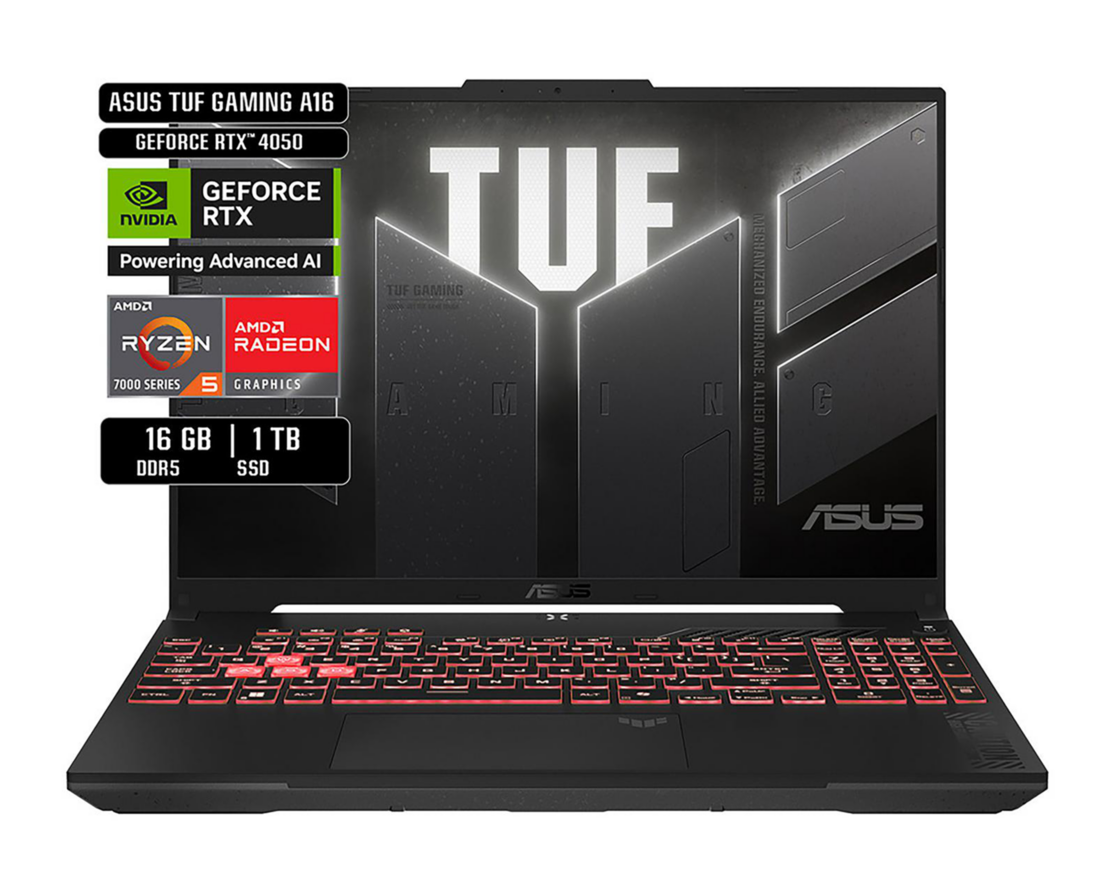 Foto 2 pulgar | Laptop Gamer Asus FX607NU-RL057W 16 Pulgadas Windows 11 AMD Ryzen 5 NVIDIA RTX 4050 16 GB RAM 1 TB SSD Gris