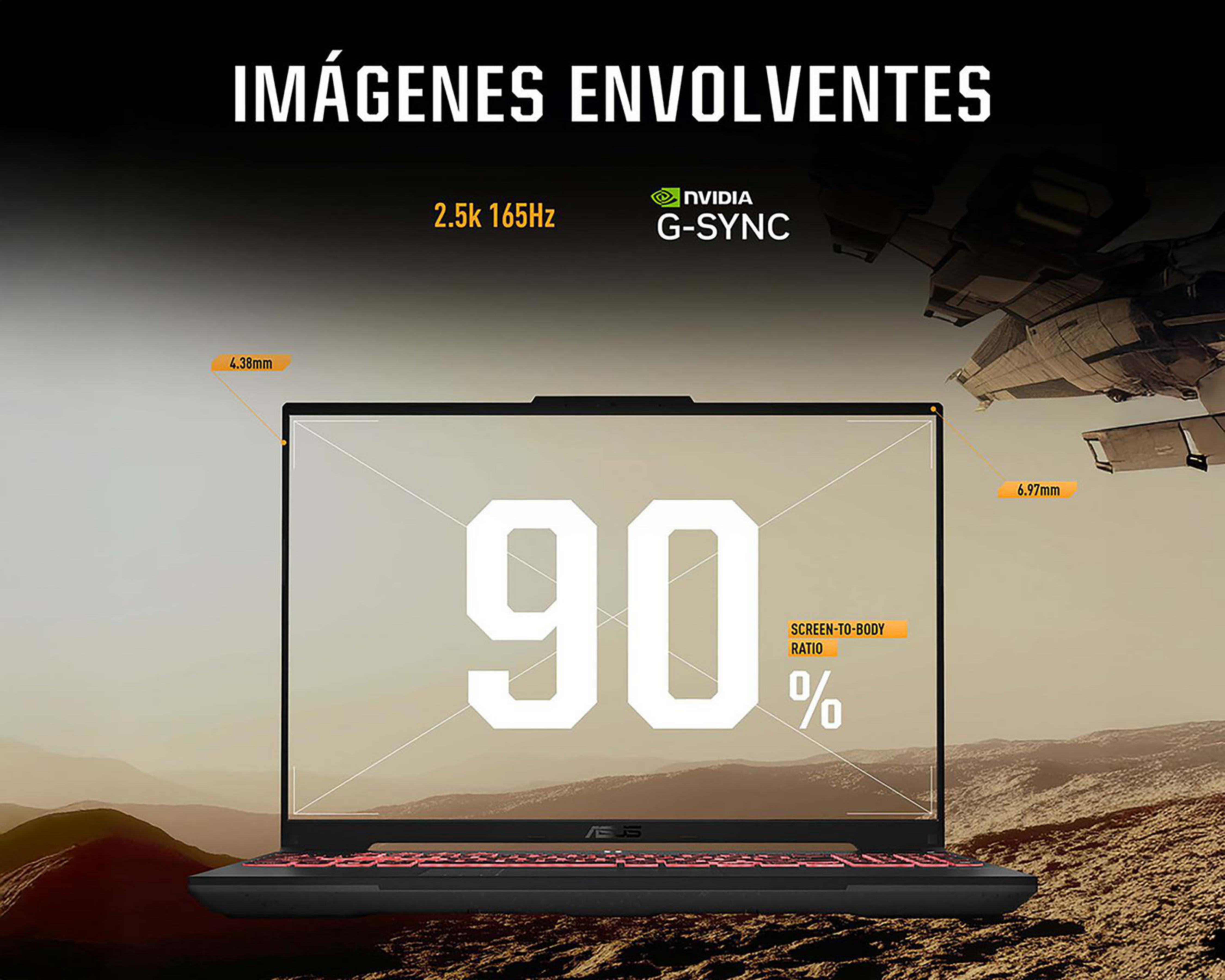 Foto 6 pulgar | Laptop Gamer Asus FX607NU-RL057W 16 Pulgadas Windows 11 AMD Ryzen 5 NVIDIA RTX 4050 16 GB RAM 1 TB SSD Gris