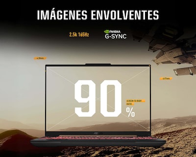 Foto 5 | Laptop Gamer Asus FX607NU-RL057W 16 Pulgadas Windows 11 AMD Ryzen 5 NVIDIA RTX 4050 16 GB RAM 1 TB SSD Gris