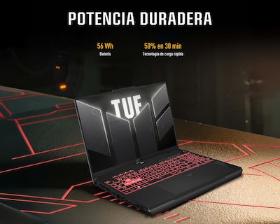 Foto 7 | Laptop Gamer Asus FX607NU-RL057W 16 Pulgadas Windows 11 AMD Ryzen 5 NVIDIA RTX 4050 16 GB RAM 1 TB SSD Gris