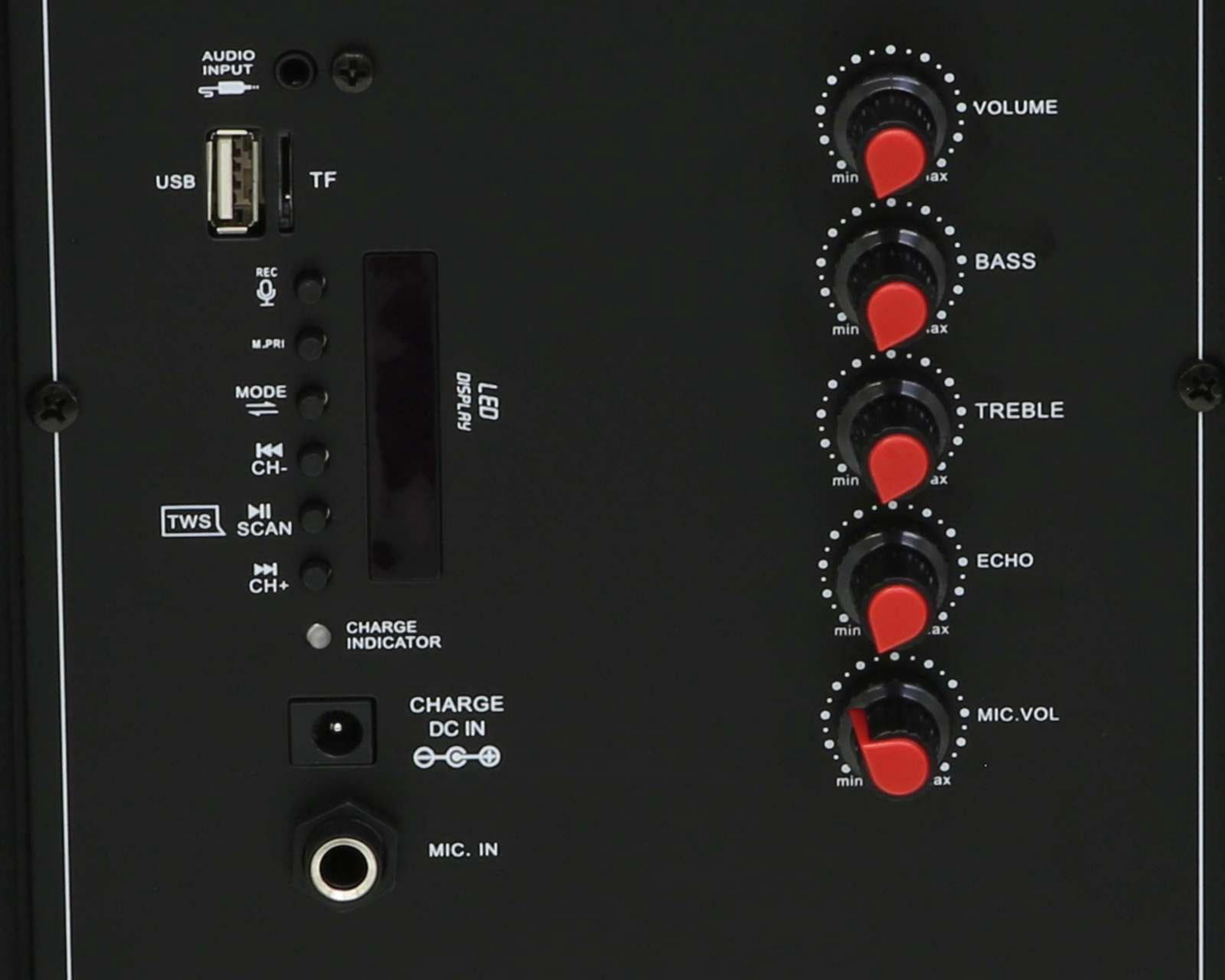 Foto 5 pulgar | Bafle Bluetooth Portátil EVL ES215-01 con Luces