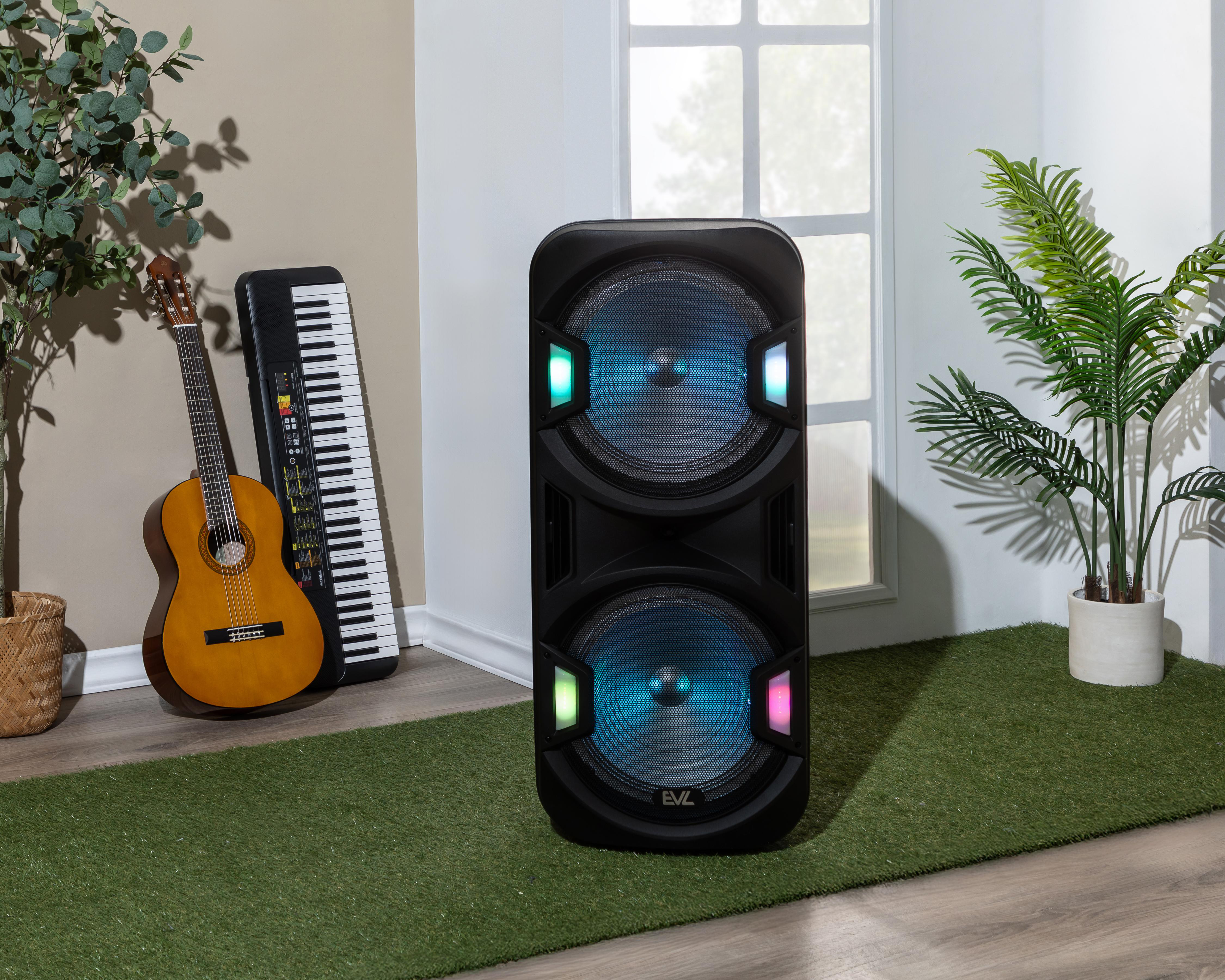 Foto 6 pulgar | Bocina Bluetooth Portátil EVL con Luces 40 W
