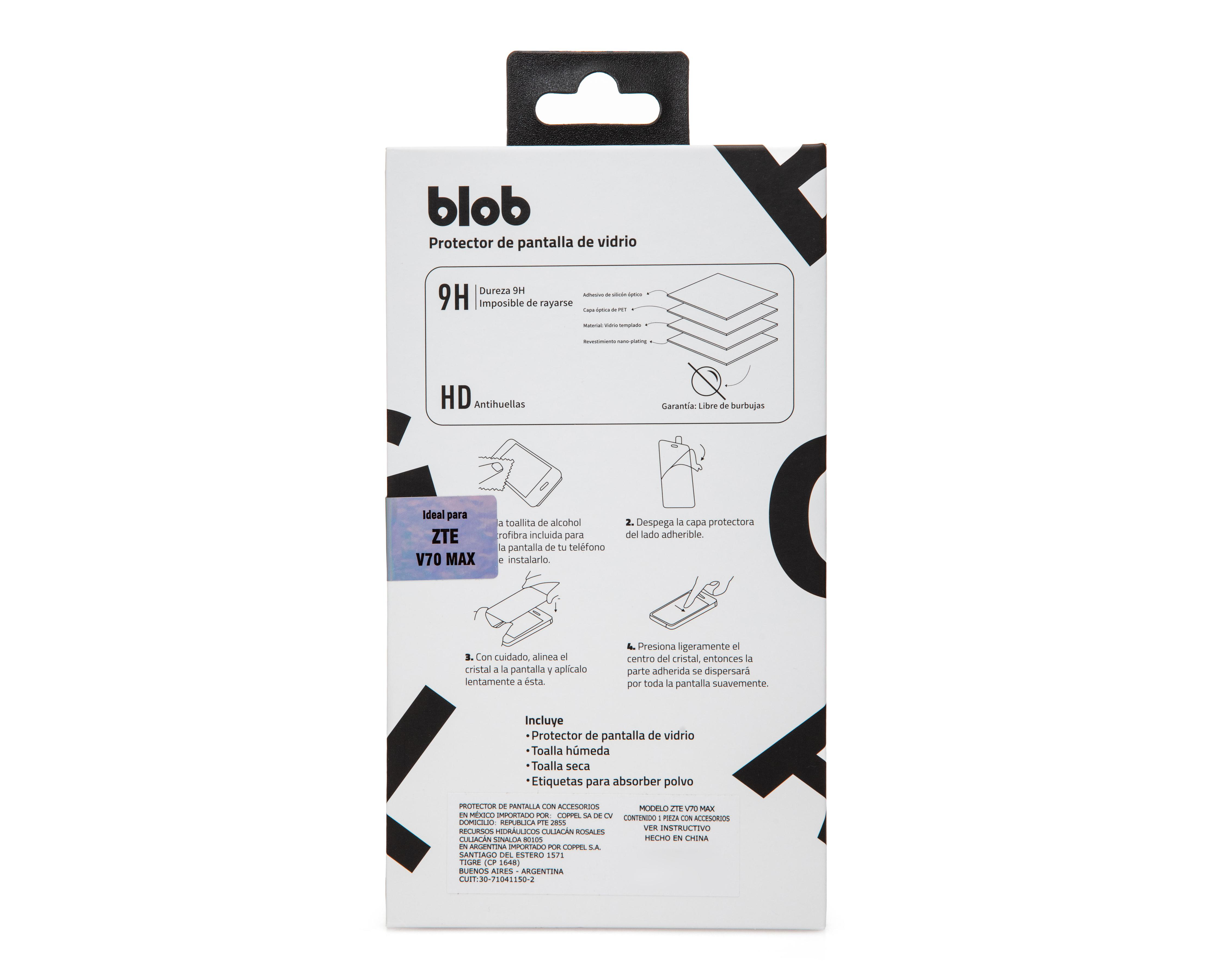 Foto 3 pulgar | Protector de Pantalla Blob para ZTE V70 Max