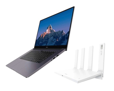 Foto 2 | Laptop Huawei Matebook B3-510 15.6" Intel Core i3 8 GB RAM 256 GB SSD Gris + Router