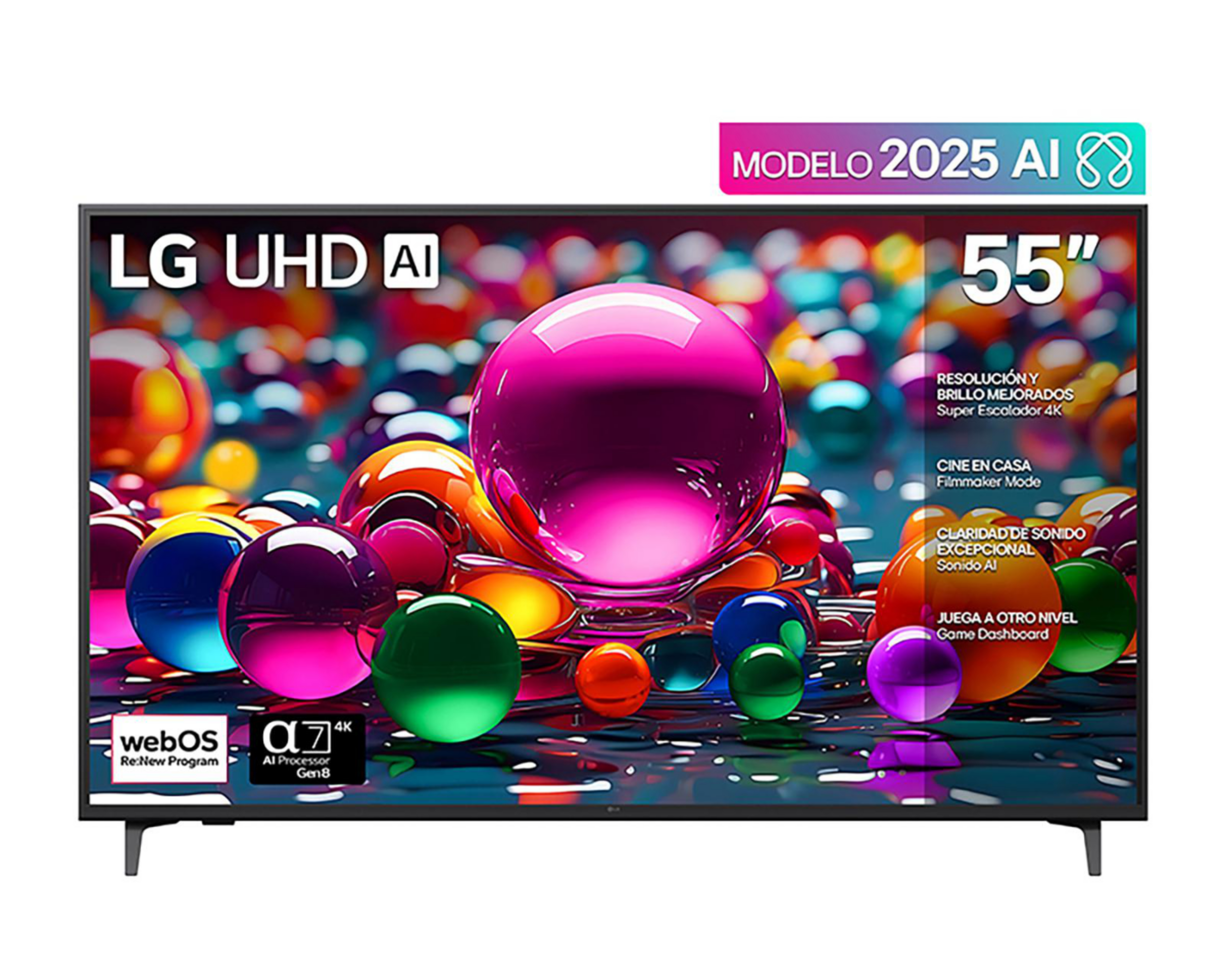 Pantalla Smart TV LG LED 55 Pulgadas UHD 55UA7500