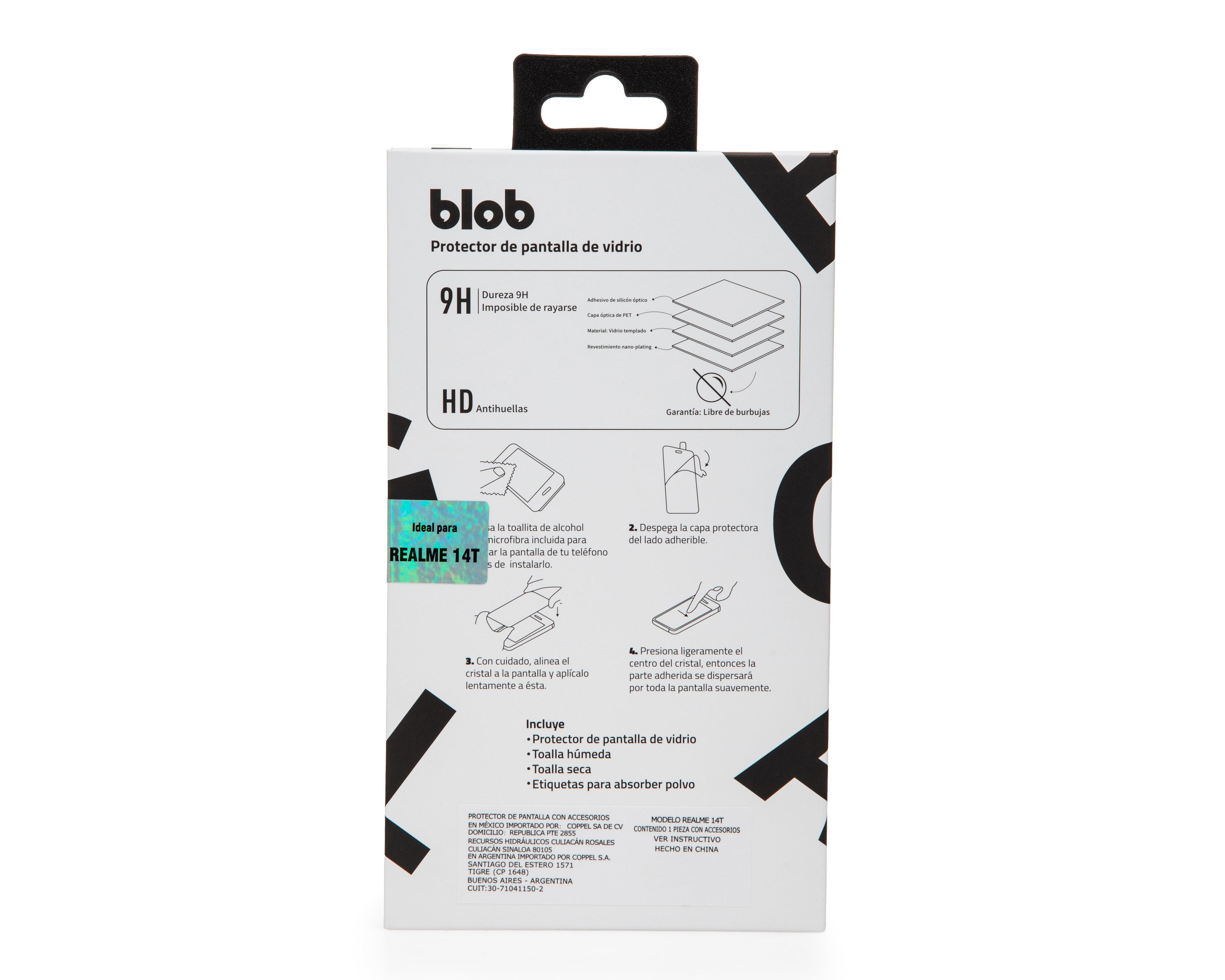 Foto 3 pulgar | Protector de Pantalla Blob para Realme 14T