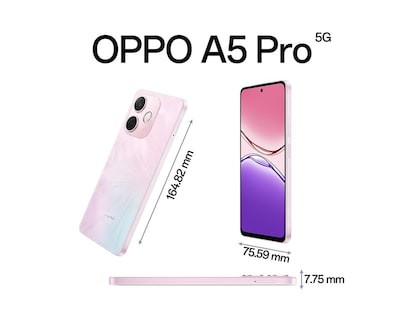 Foto 6 | Movistar OPPO A5 Pro 5G 256 GB Rosa