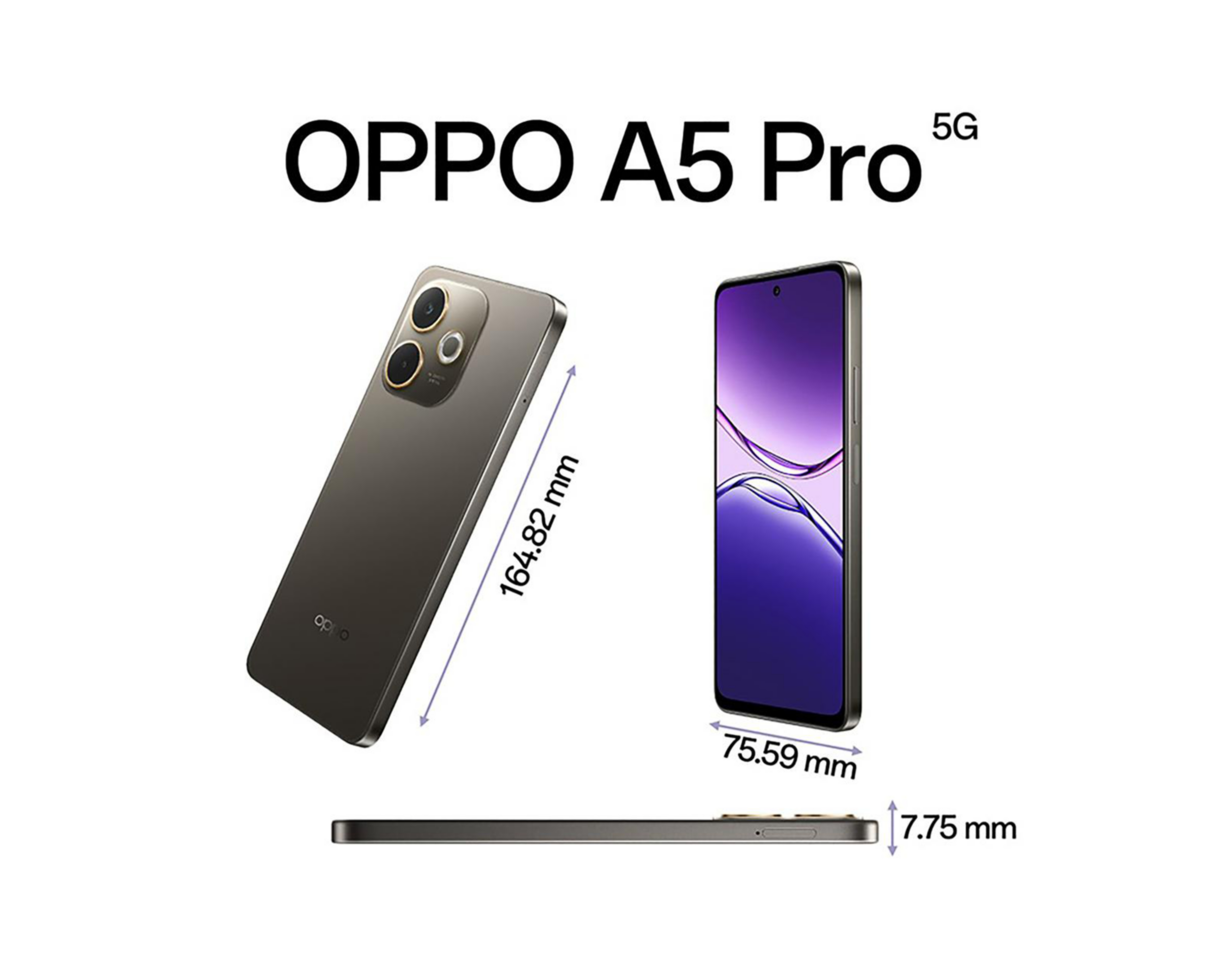 Foto 8 pulgar | Movistar OPPO A5 Pro 5G 256 GB Café