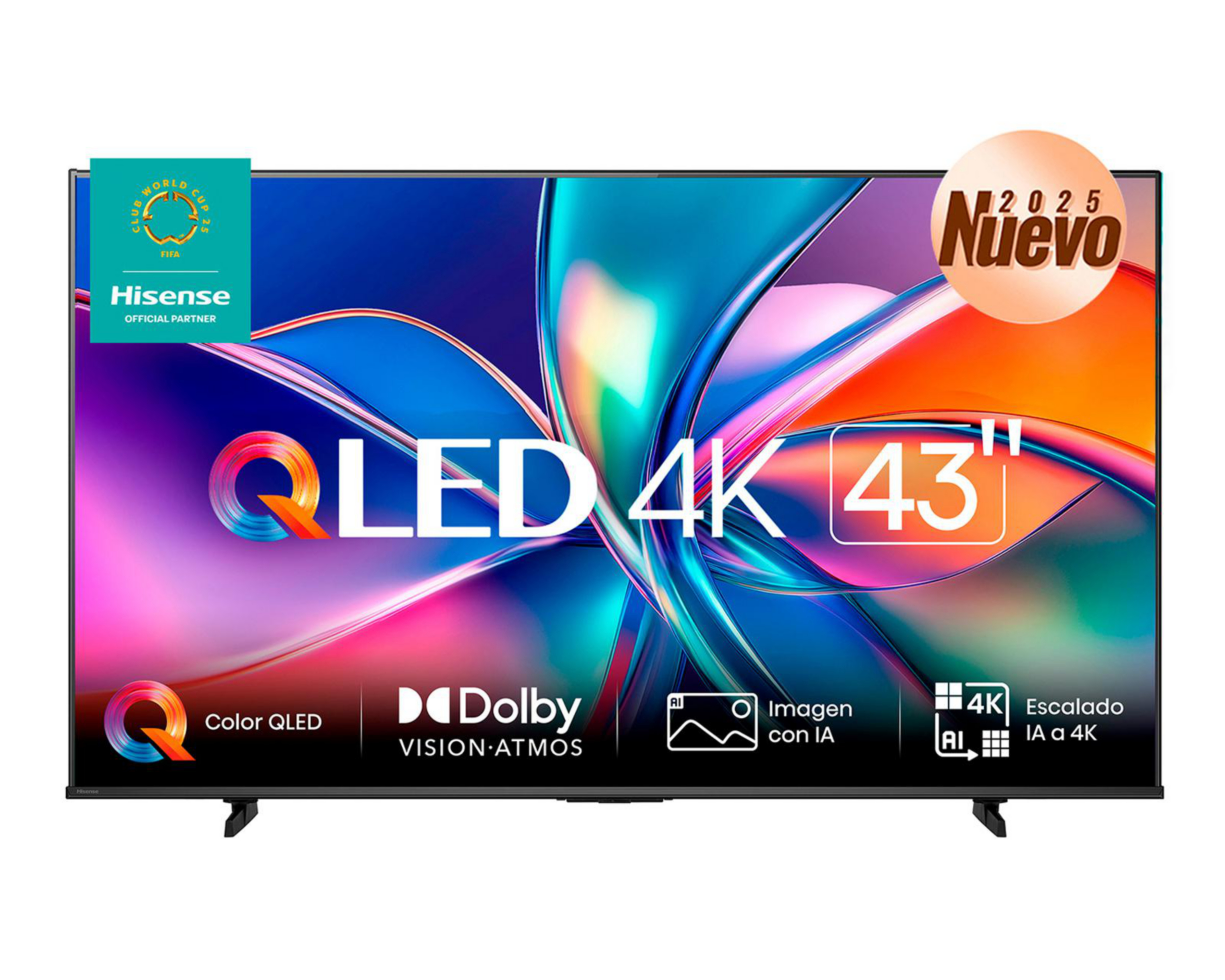 Pantalla Smart TV Hisense QLED 43 Pulgadas 4K 43QD6QV