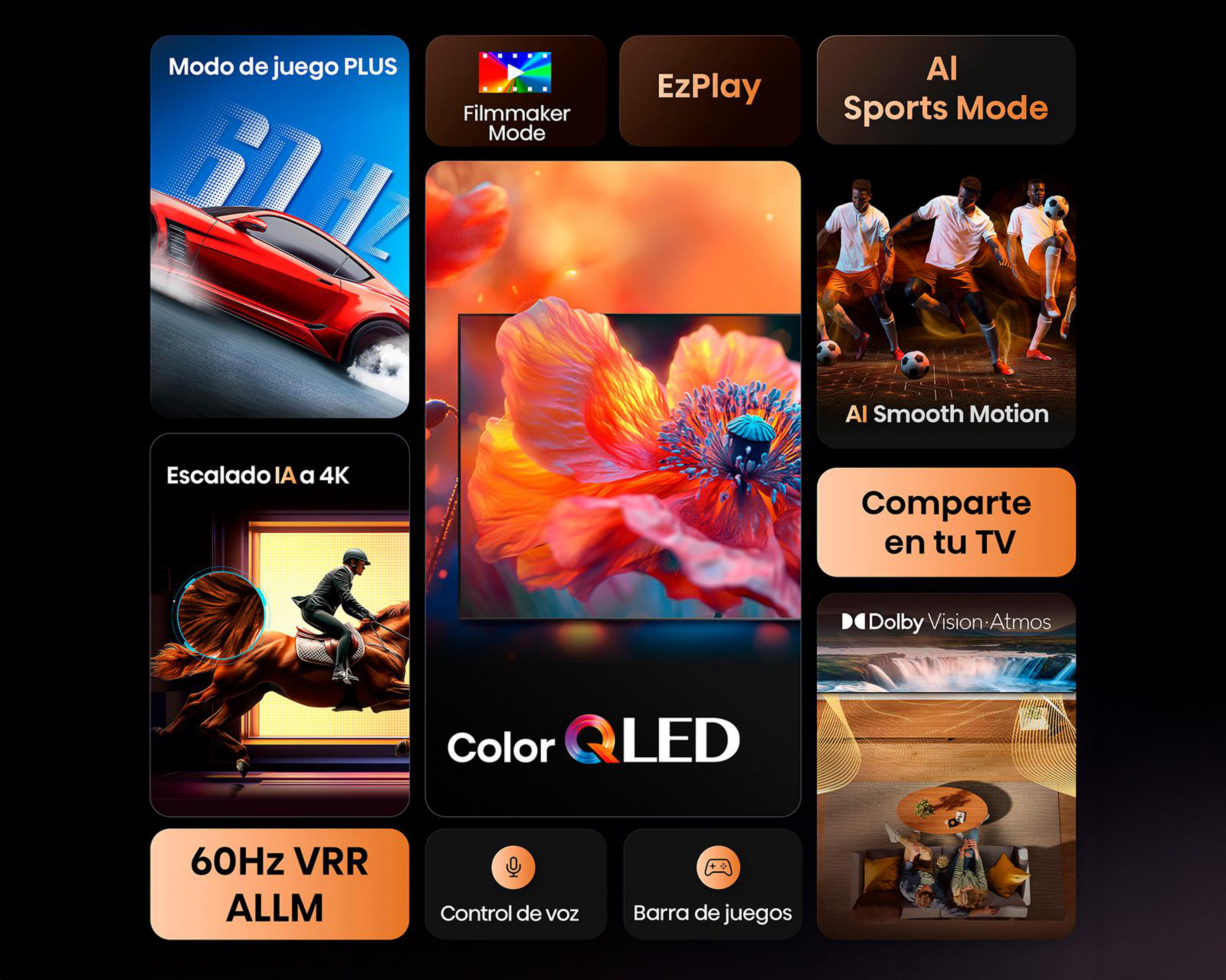 Foto 7 pulgar | Pantalla Smart TV Hisense QLED 43 Pulgadas 4K 43QD6QV