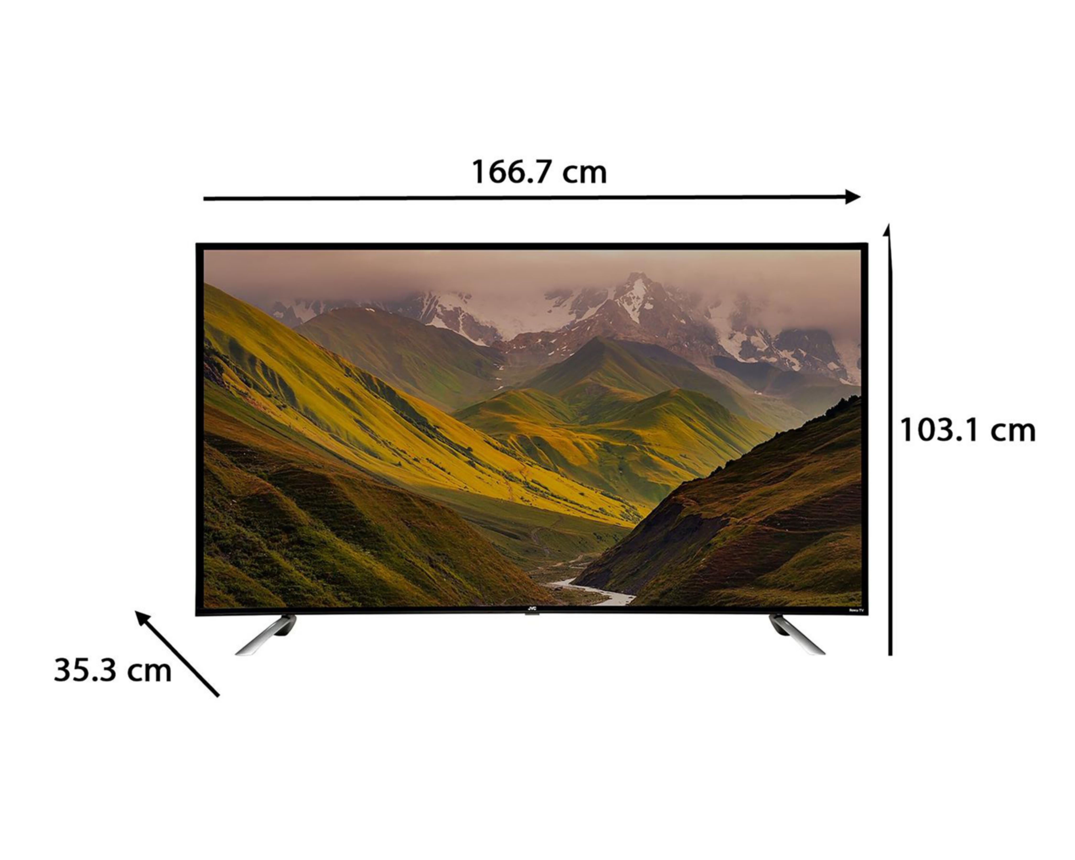 Foto 5 pulgar | Pantalla Smart TV JVC QLED 75 pulgadas UHD 4K SI75QRF