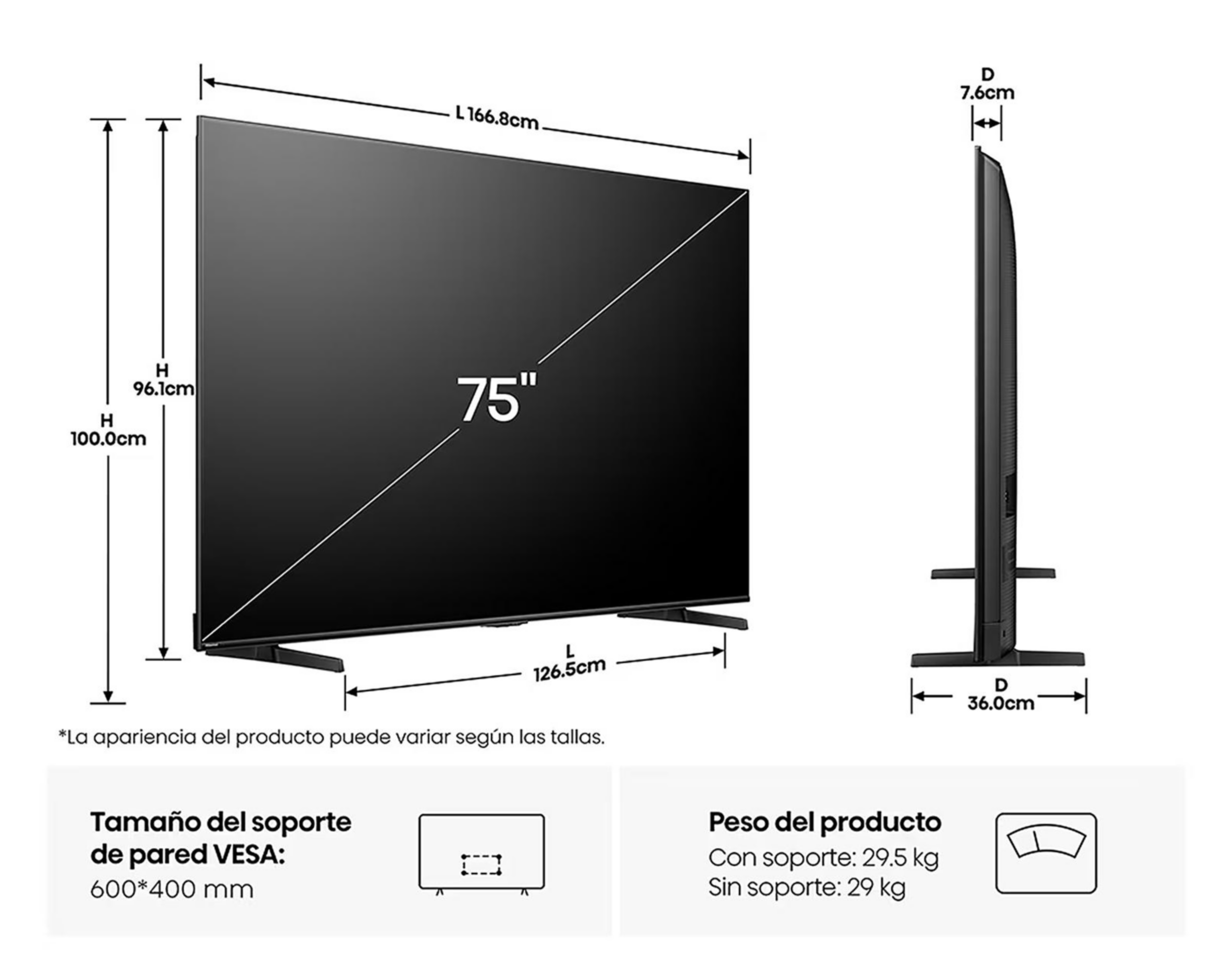 Foto 10 | Pantalla Smart TV Hisense ULED MiniLED 75 pulgadas 4K 75U7QG