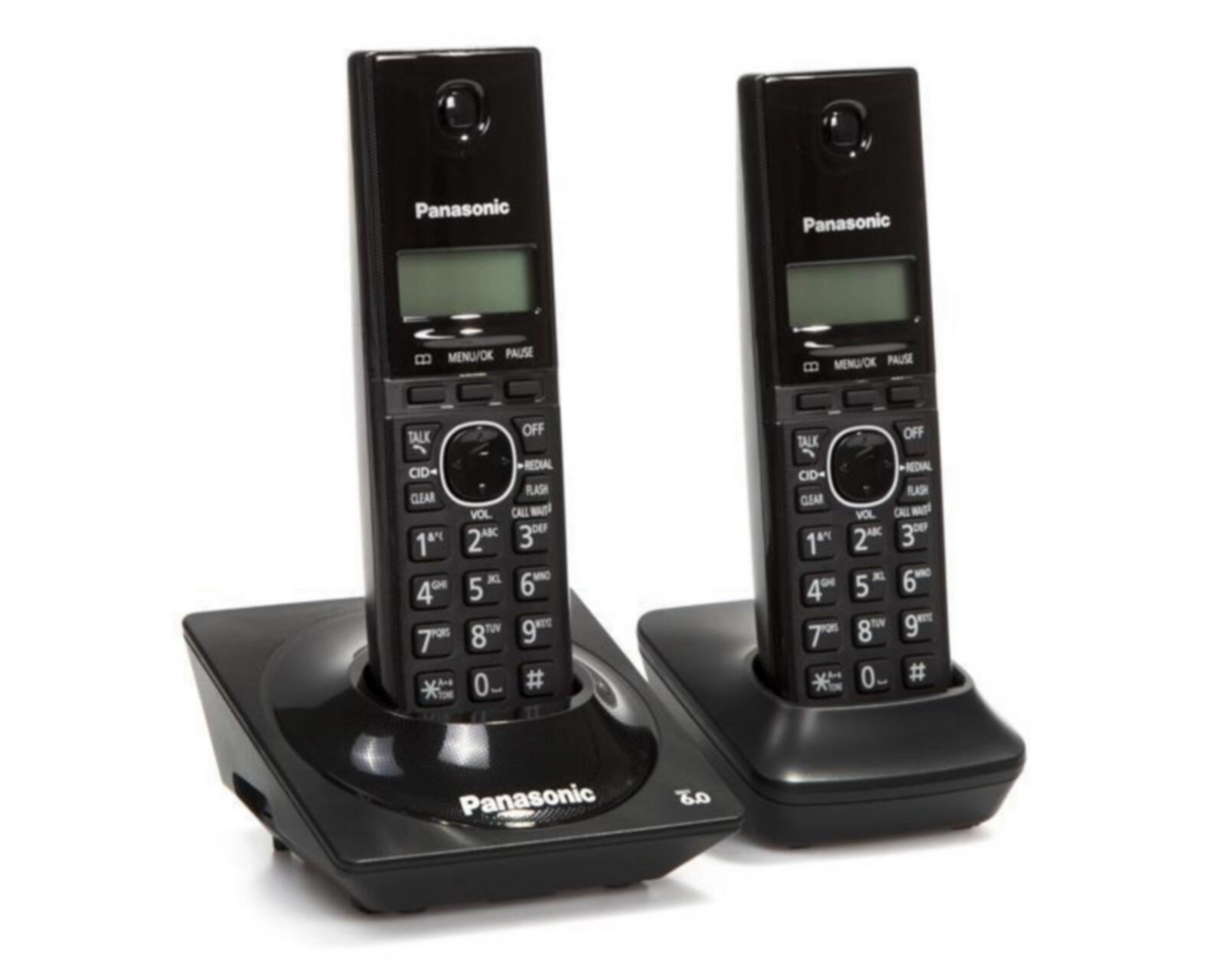 Teléfonos Inalámbricos Panasonic KX-TG1712MEB Negro 2 Auriculares