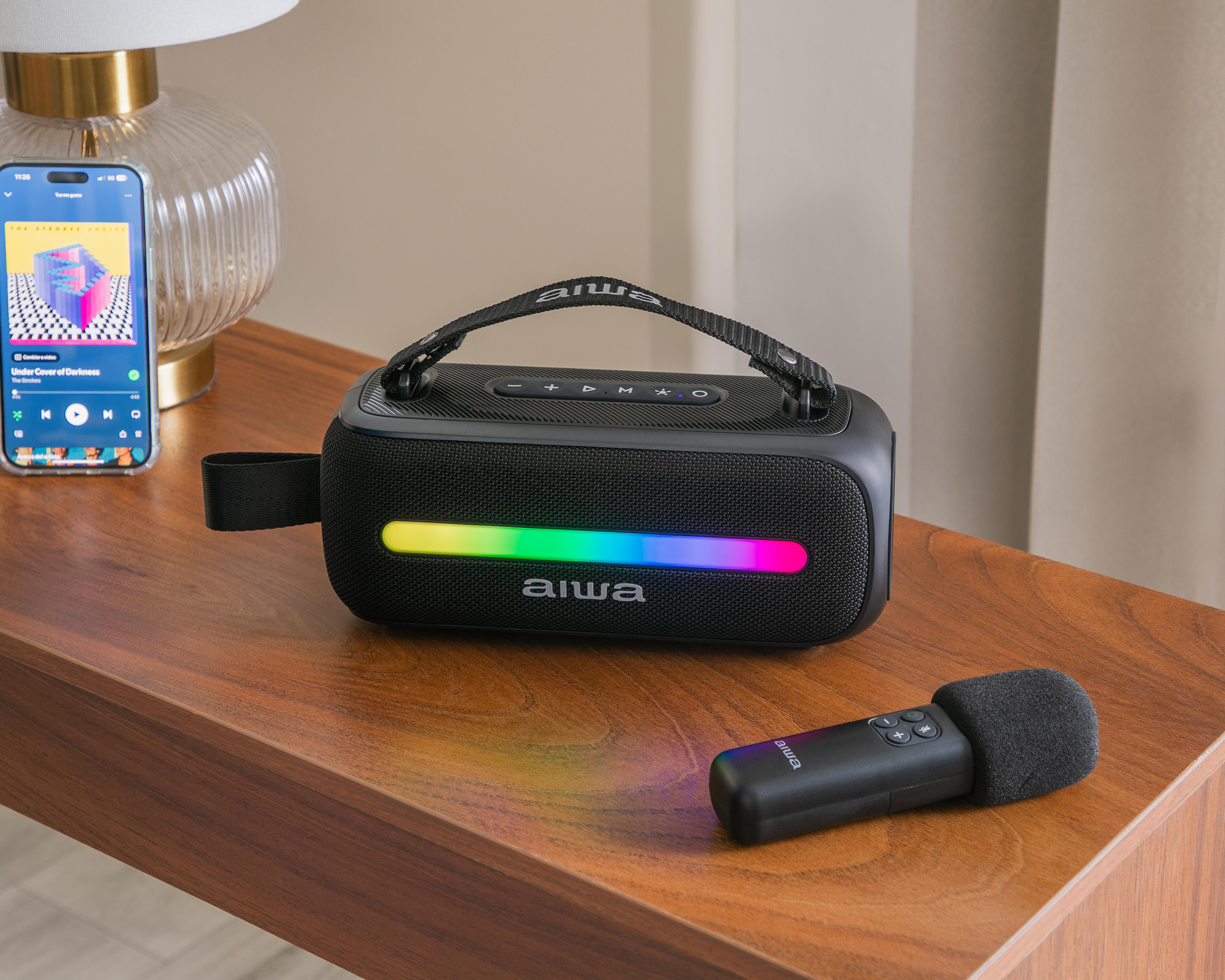 Foto 9 pulgar | Bocina Bluetooth Aiwa AWS40BT 12 W con Micrófono