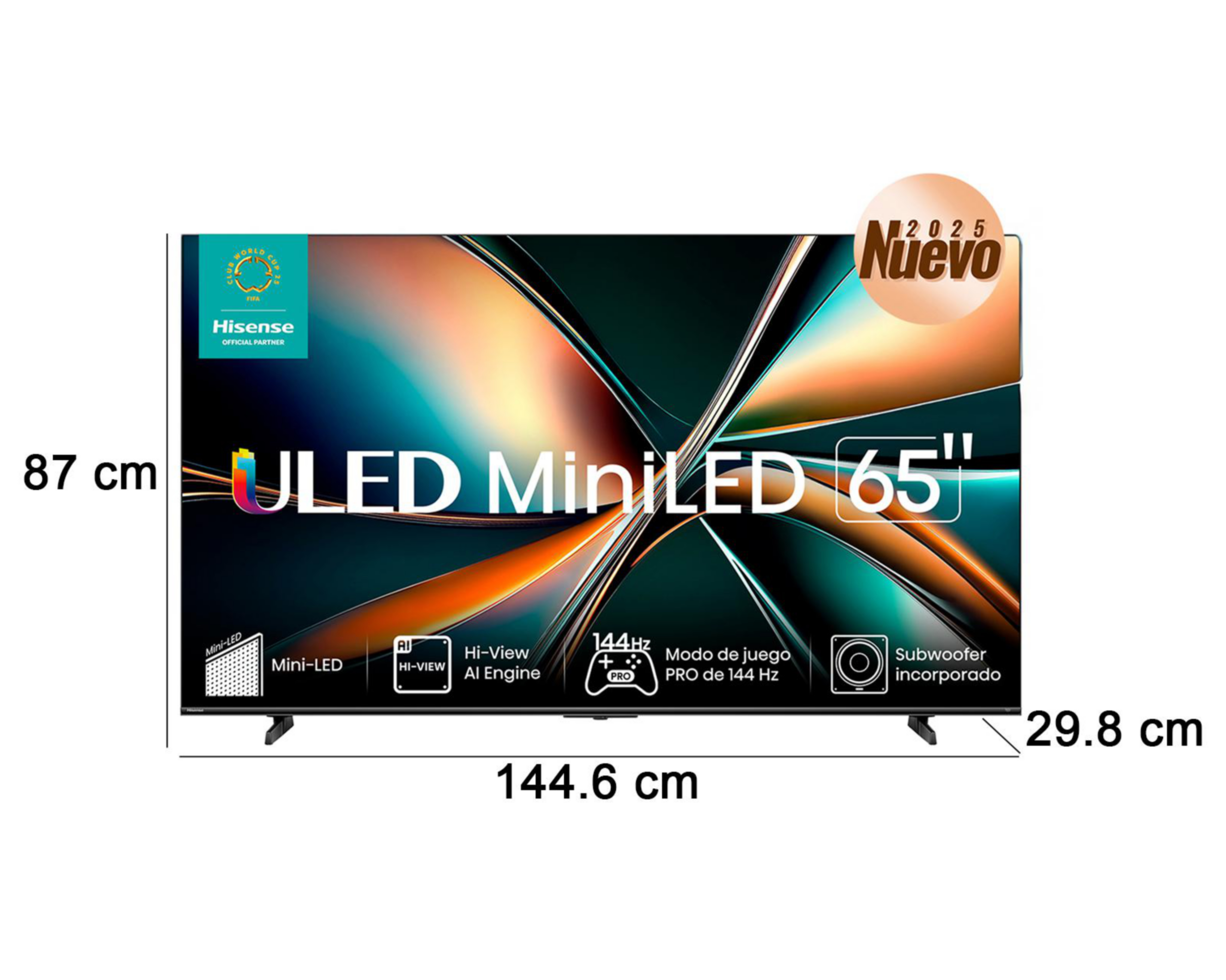Foto 11 pulgar | Pantalla Smart TV Hisense Uled Quantum Dot 65 Pulgadas 4K 65U7QG