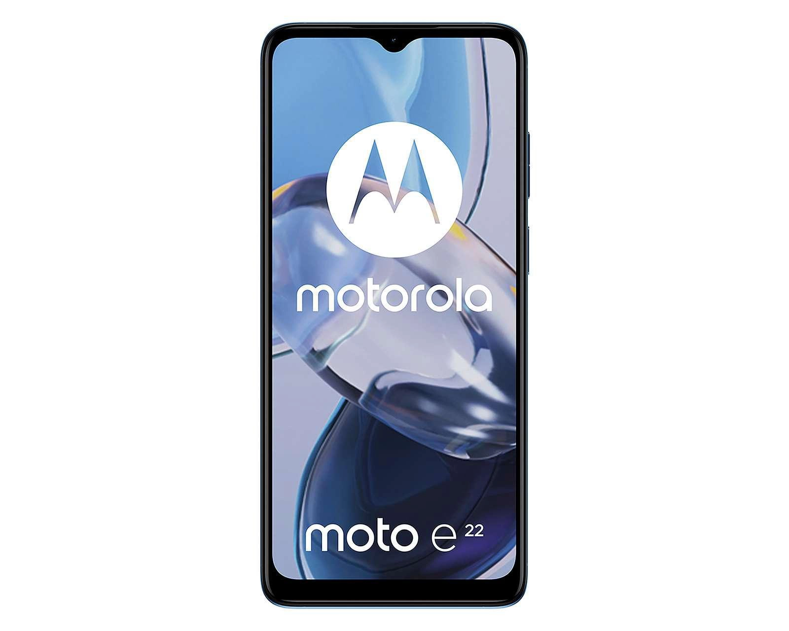 Foto 4 pulgar | Movistar Motorola E22 32 GB Azul