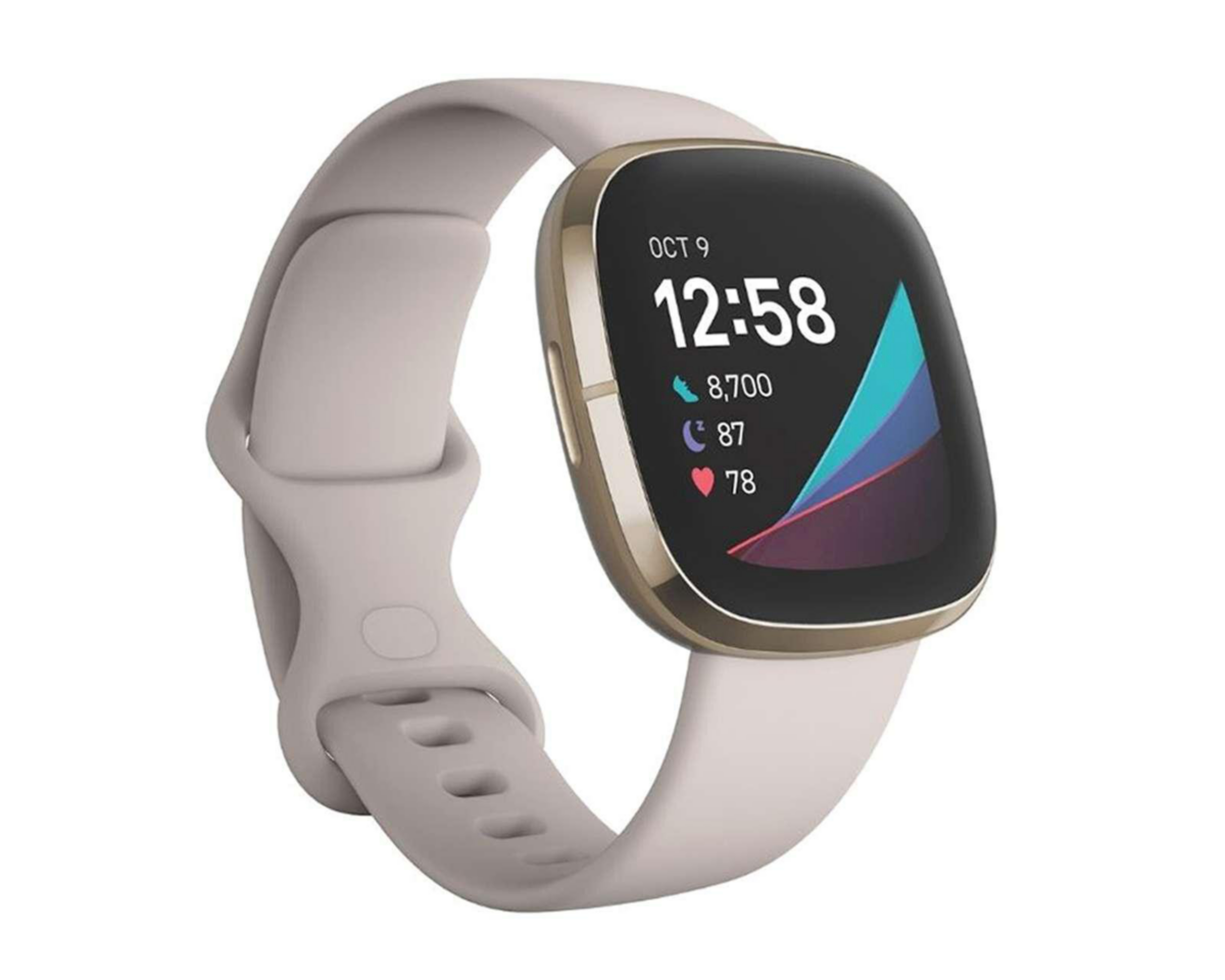 Foto 2 pulgar | Smartwatch Fitbit Sense Blanco