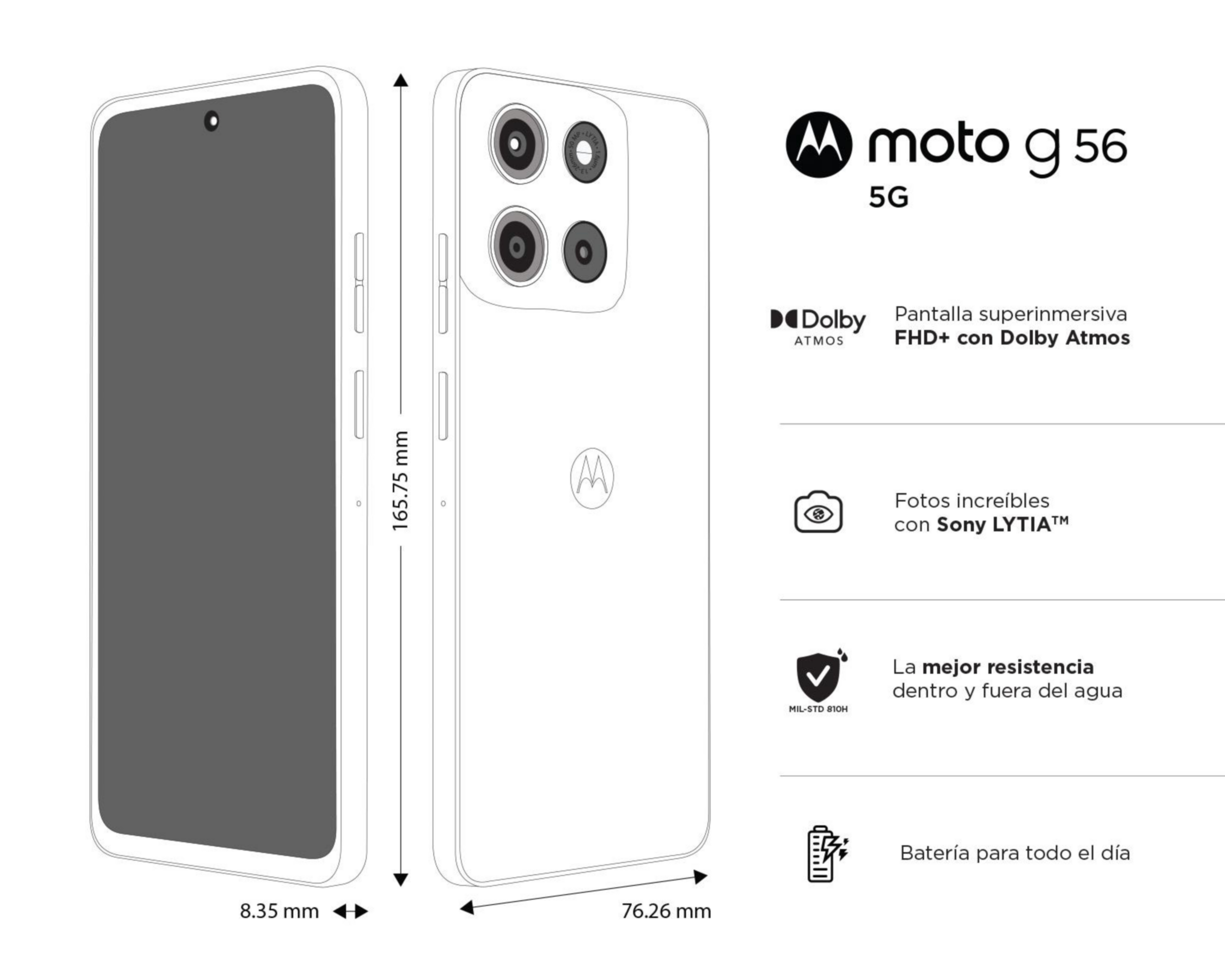 Foto 9 pulgar | Telcel Motorola Moto G56 5G 256 GB Azul Marino