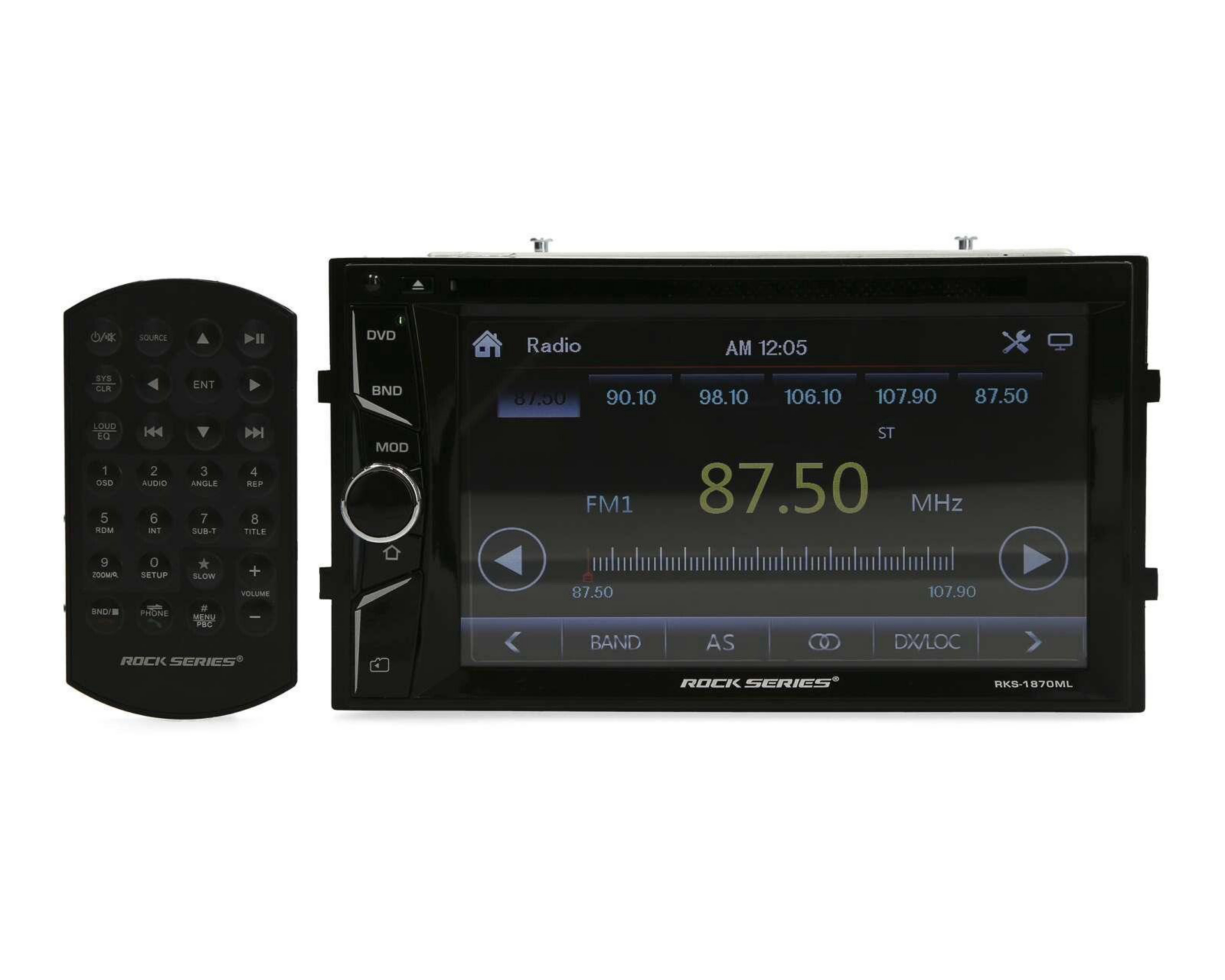 Autoestéreo Doble Rock Serie Con CD RKS-1870ML Bluetooth Negro $2,829